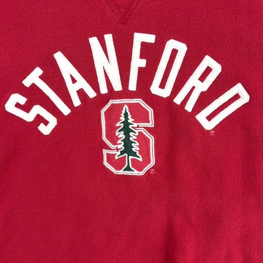 Logo 7 VINTAGE League Shirt Mens XL Red Stanford Cardinal Embroidered Logo Crewneck Sweatshirt Men Ivy Preppy Size US XL / EU 56 / 4 - 3 Thumbnail