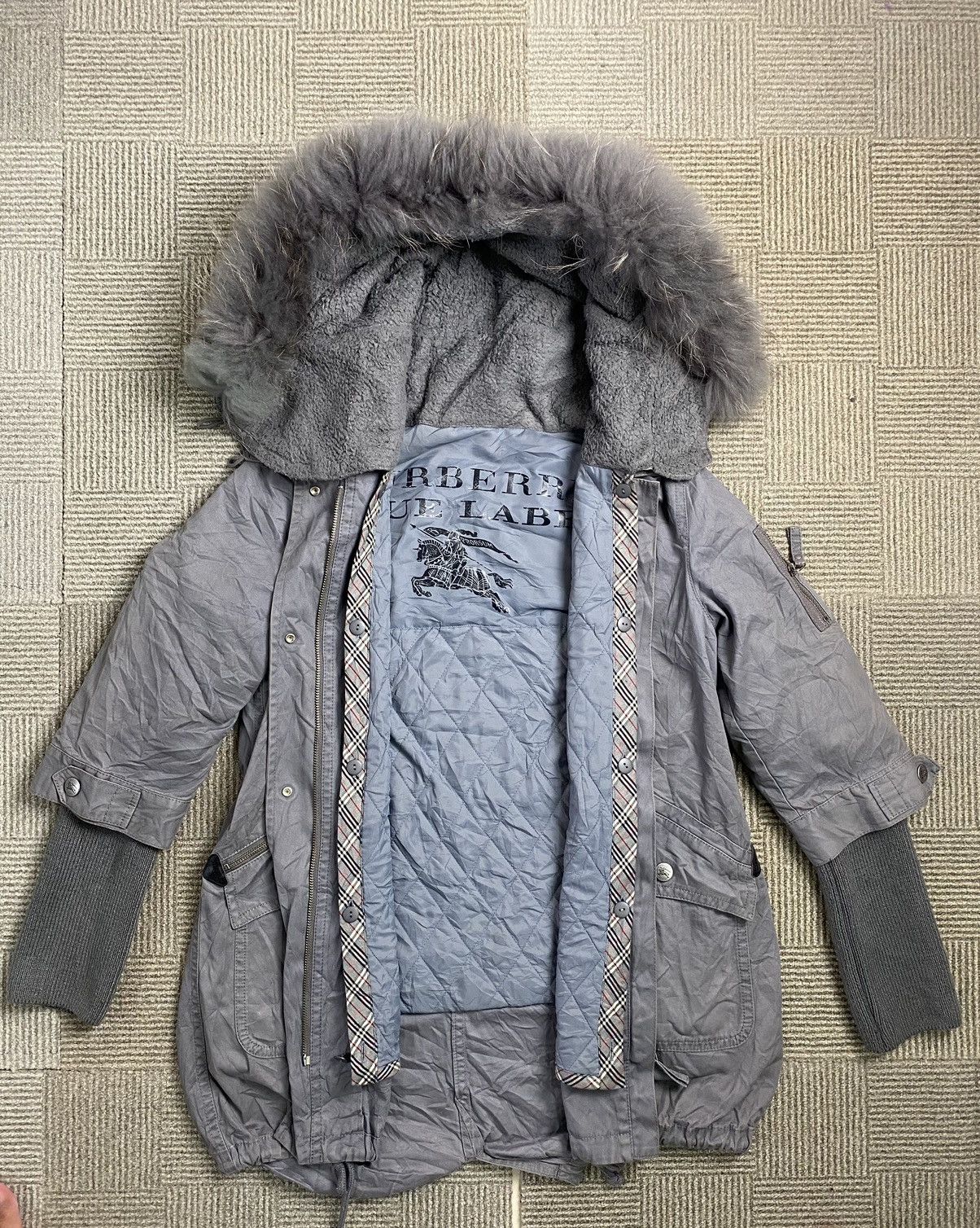 BURBERRY LONDON BLUE LABEL PARKA JACKET NICE STYLE
