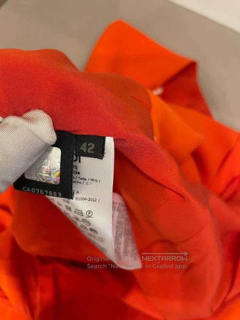 Fendi Fendi Orange fiber mulberry silk dress Size S / US 4 / IT 40 - 8 Thumbnail