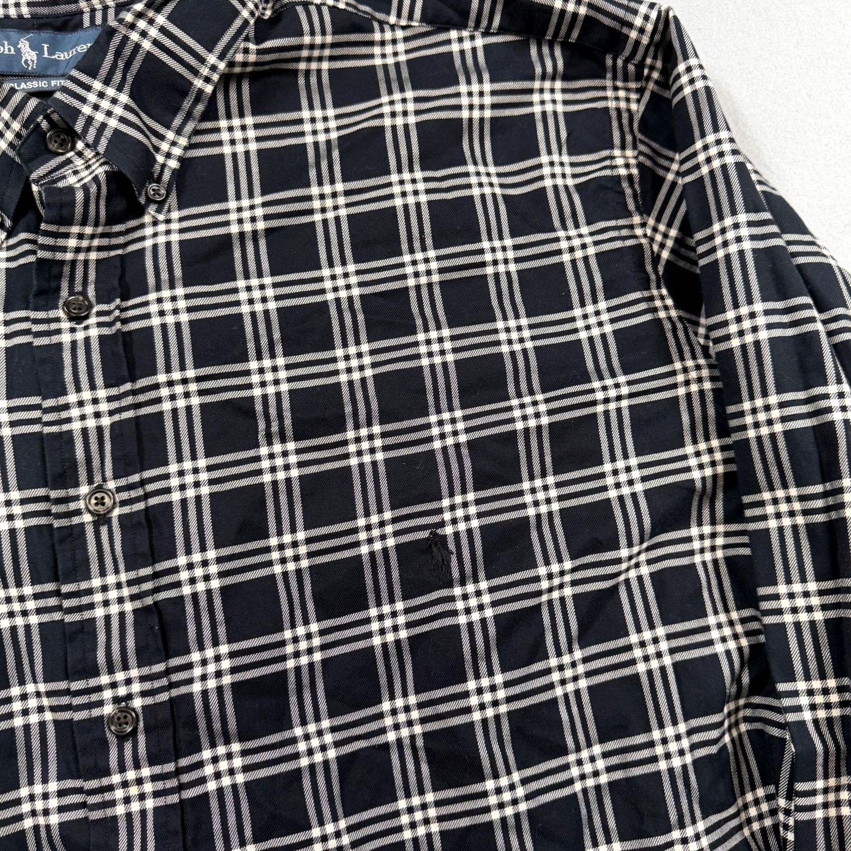 Ralph Lauren Ralph Lauren Shirt Mens 3XLT Blue Plaid Long Sleeve Button Down Classic Fit Size US XXL / EU 58 / 5 - 2 Thumbnail