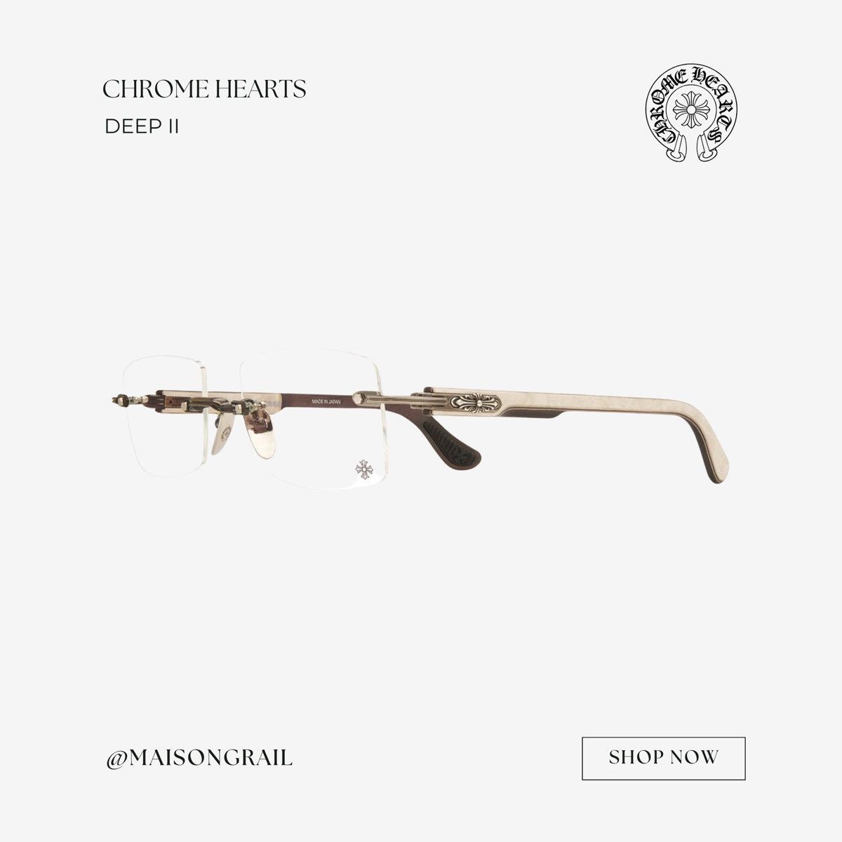 Chrome Hearts CHROME HEARTS DEEP II EYEGLASSES Size ONE SIZE - 1 Thumbnail