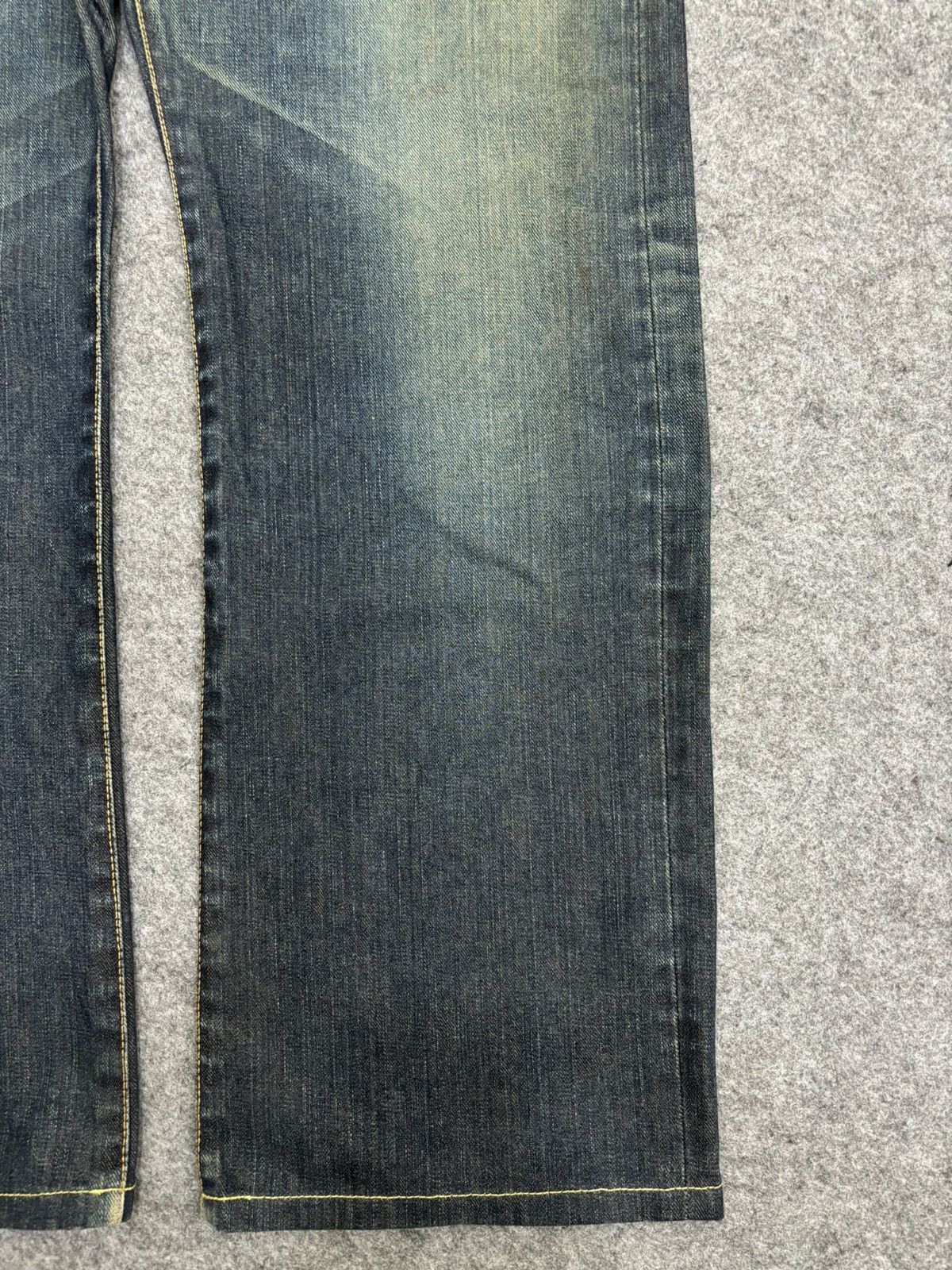 Designer 💥Artisanal💥NaMiNoRiTaTsujin Japanese Designer Denim F554 Size US 37 - 10 Thumbnail