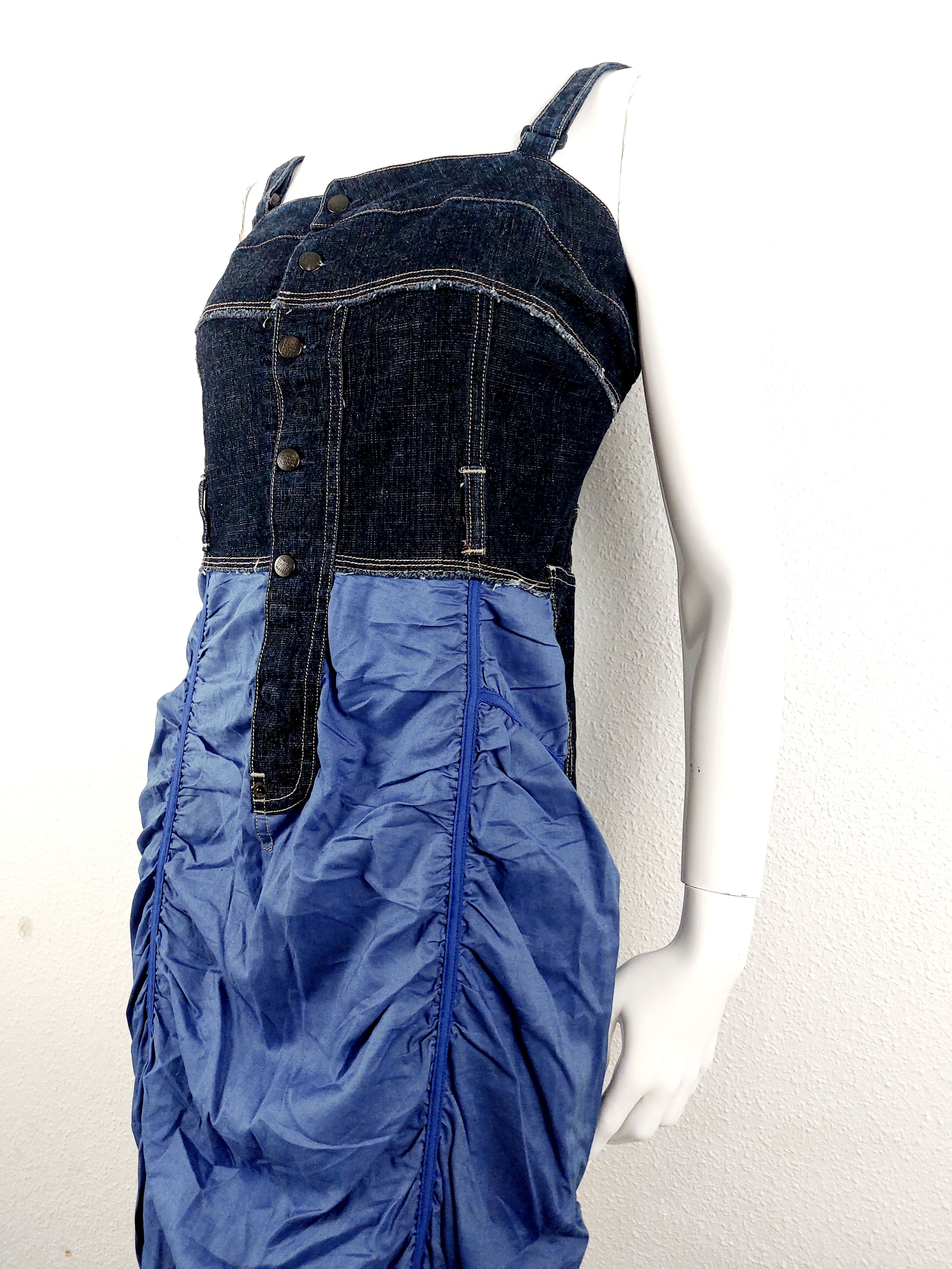 Marithe + Francois Girbaud Marithé + François Girbaud Parachute Tactical Ruffled Dress Size XS / US 0-2 / IT 36-38 - 3 Thumbnail
