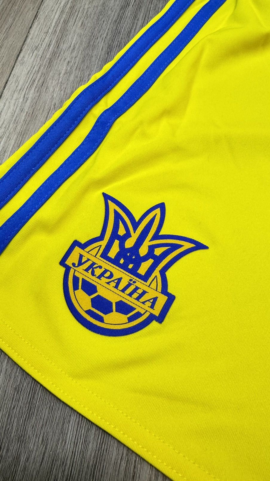 Adidas Ukraine 15/16 home short (Bnwt) Size US 28 / EU 44 - 3 Thumbnail
