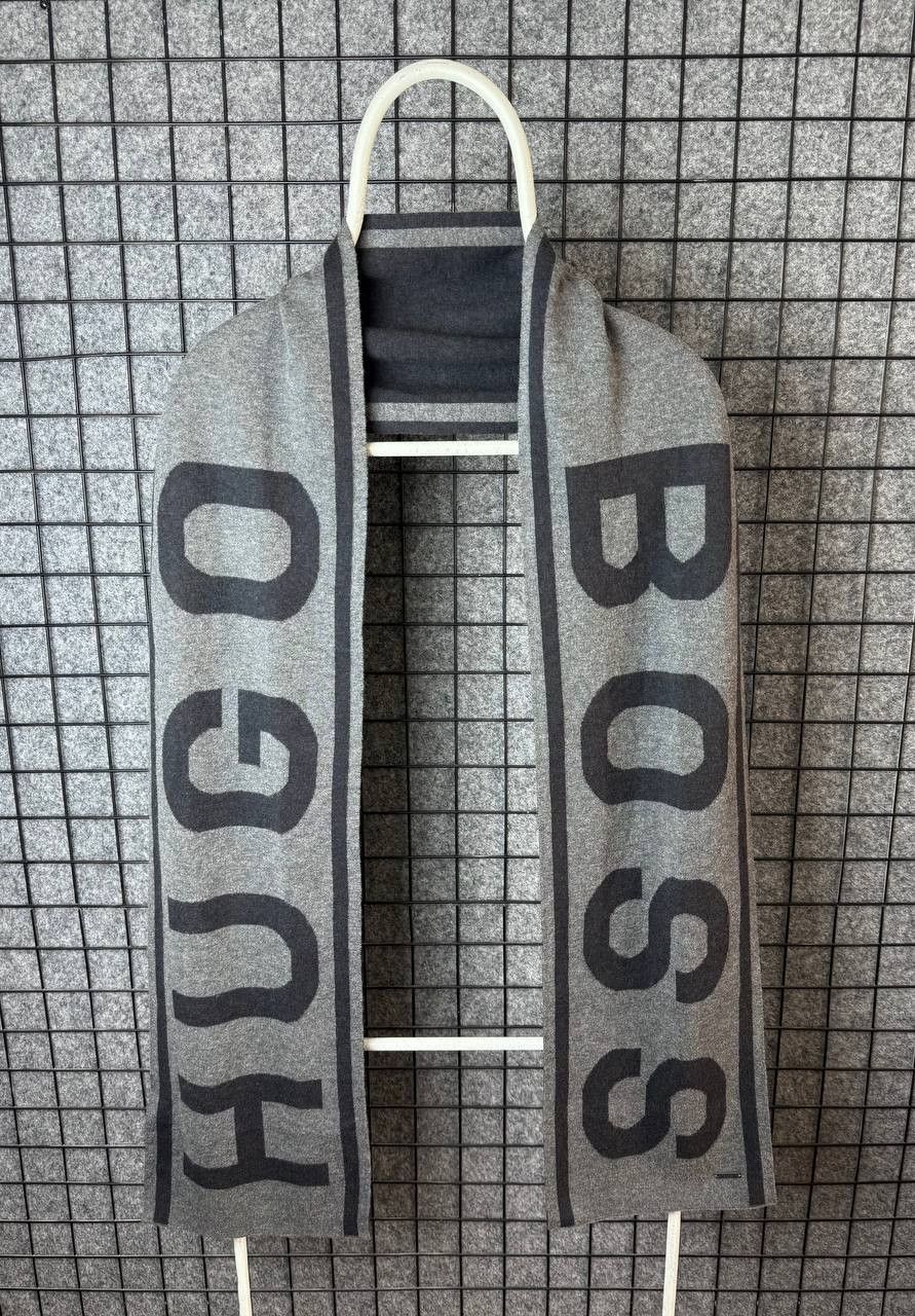 Hugo Boss Hugo boss scarf cotton woll big logo one size Size ONE SIZE - 1 Thumbnail