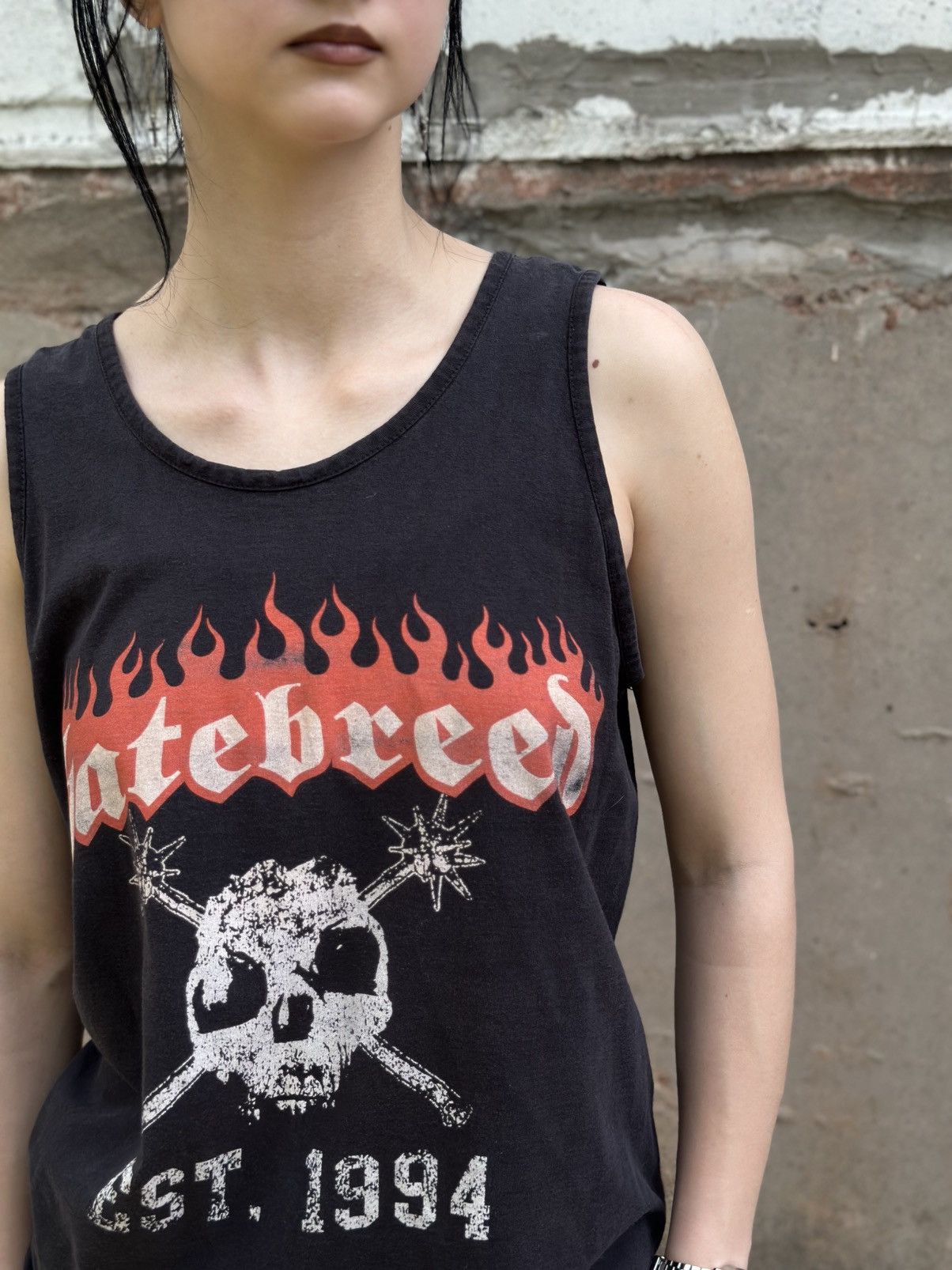 Band Tees VTG Hatebreed Tank Top Sleeves Band Rock Y2K 00s USA Size M Size US M / EU 48-50 / 2 - 4 Thumbnail
