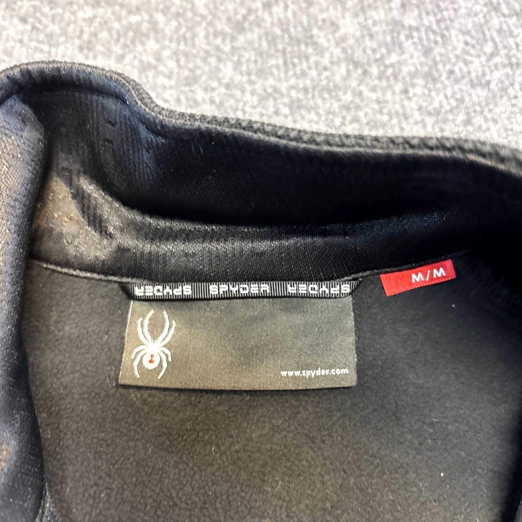 Spyder Spyder Full Zip Jacket Sweater Men M Black Ribbed Logo Zipper Biker Ski Outdoor All Seasons Size US M / EU 48-50 / 2 - 3 Thumbnail