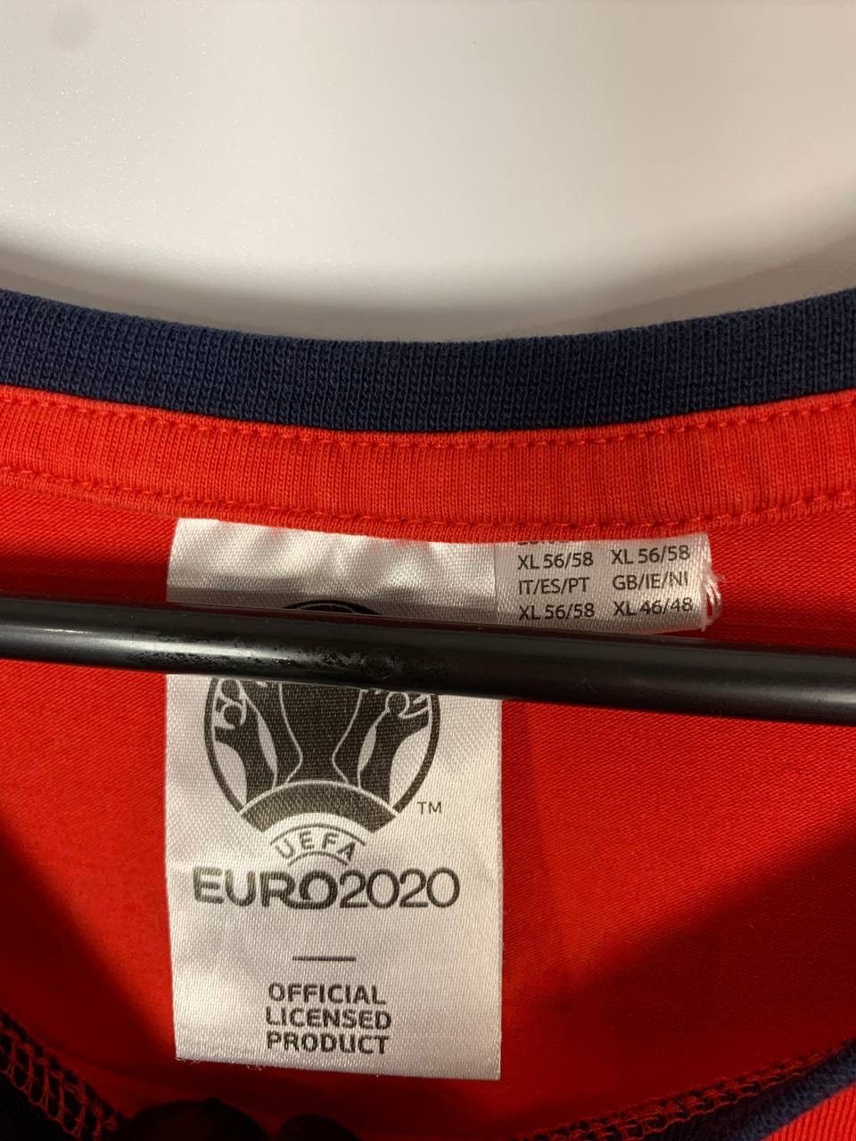 Other Men’s England Euro 2020 Red T-Shirt – UEFA Soccer Fan Jersey Size US XL / EU 56 / 4 - 5 Thumbnail