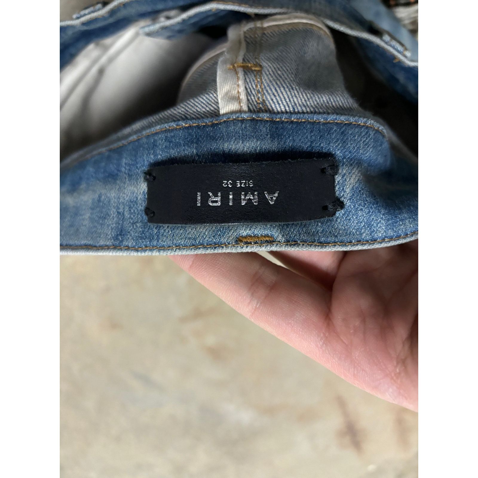 Amiri Amiri MX1 Lightwash Plaid Patch Used 32 Size US 32 / EU 48 - 2 Thumbnail