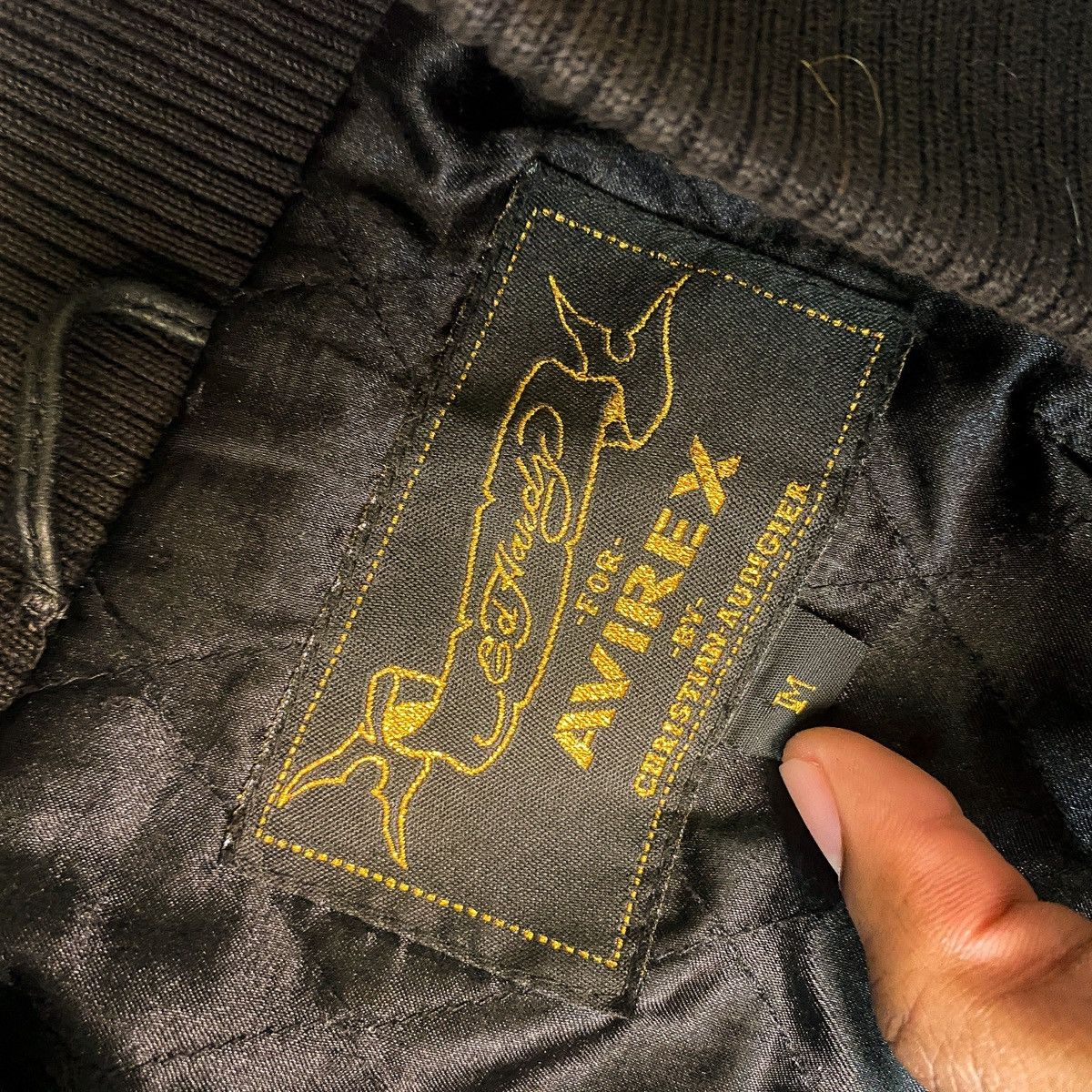 Avirex × Ed Hardy Vintage Ed Hardy x Avirex Eagle Leather Bomber Size US L / EU 52-54 / 3 - 7 Thumbnail