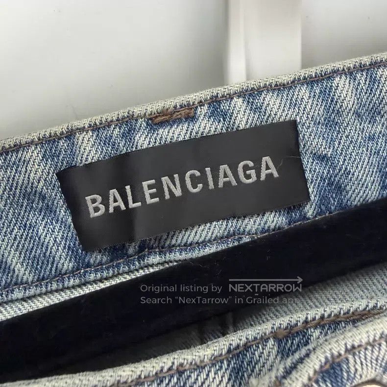 Balenciaga Balenciaga Straight Fit Denim Pants Size US 29 - 3 Thumbnail