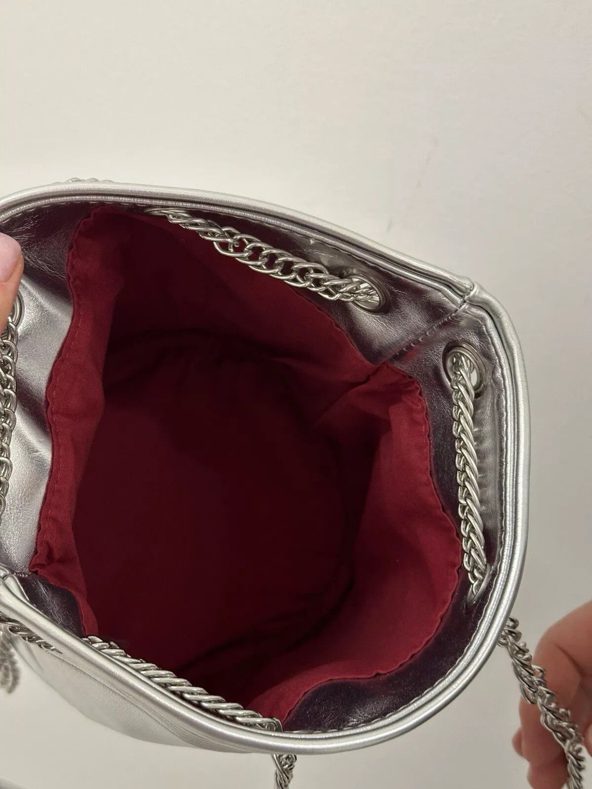 Jean Paul Gaultier jean paul gaultier silver bucket bag PU metallic handbag Size ONE SIZE - 10 Thumbnail