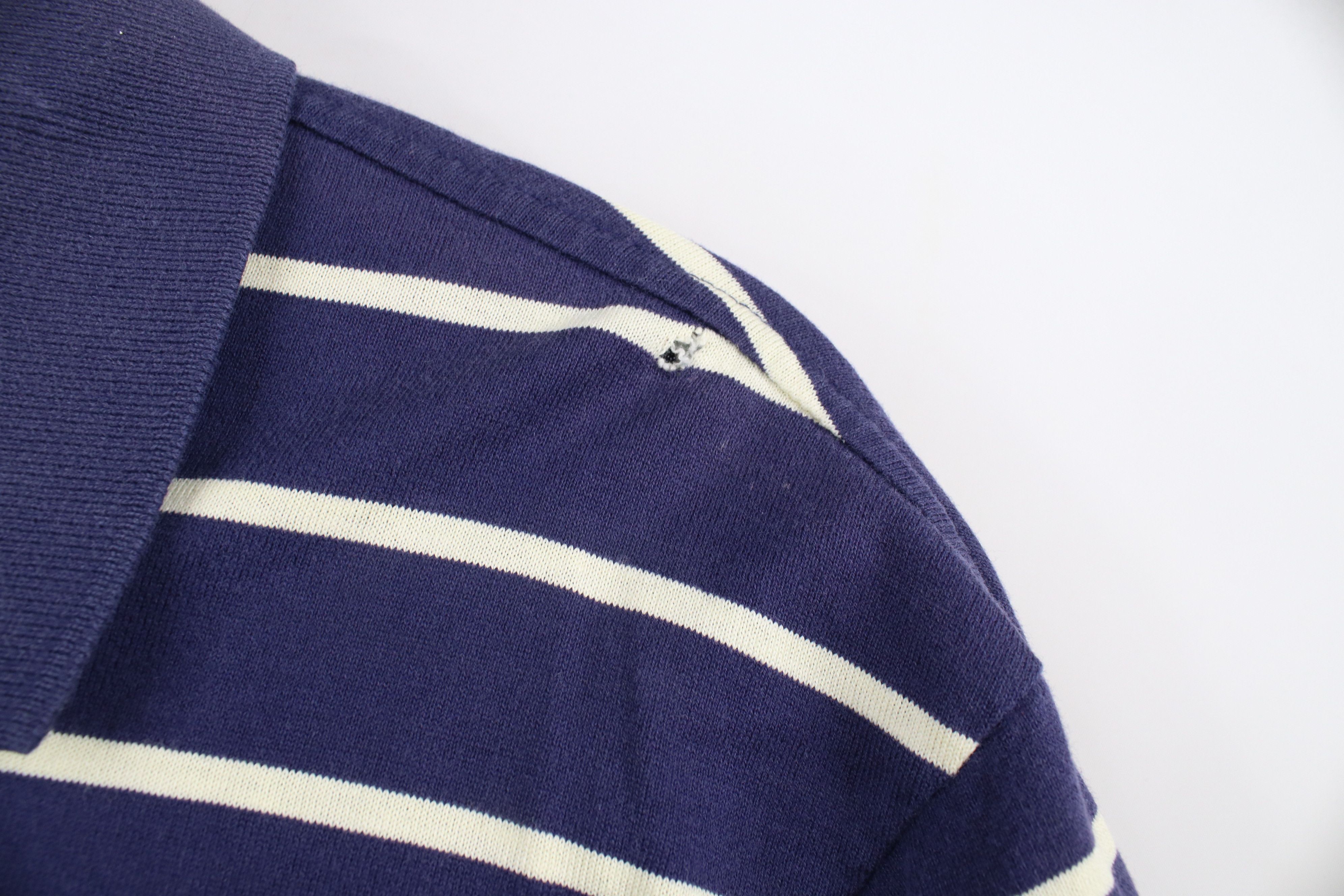 Ralph Lauren × Vintage Vintage 90s Ralph Lauren Soft Touch Striped Polo Shirt USA Size US M / EU 48-50 / 2 - 6 Thumbnail