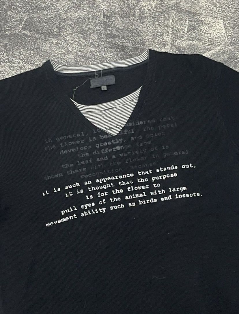 Japanese Brand Y2K Japanese Poem Laces T-shirt Size US M / EU 48-50 / 2 - 4 Thumbnail