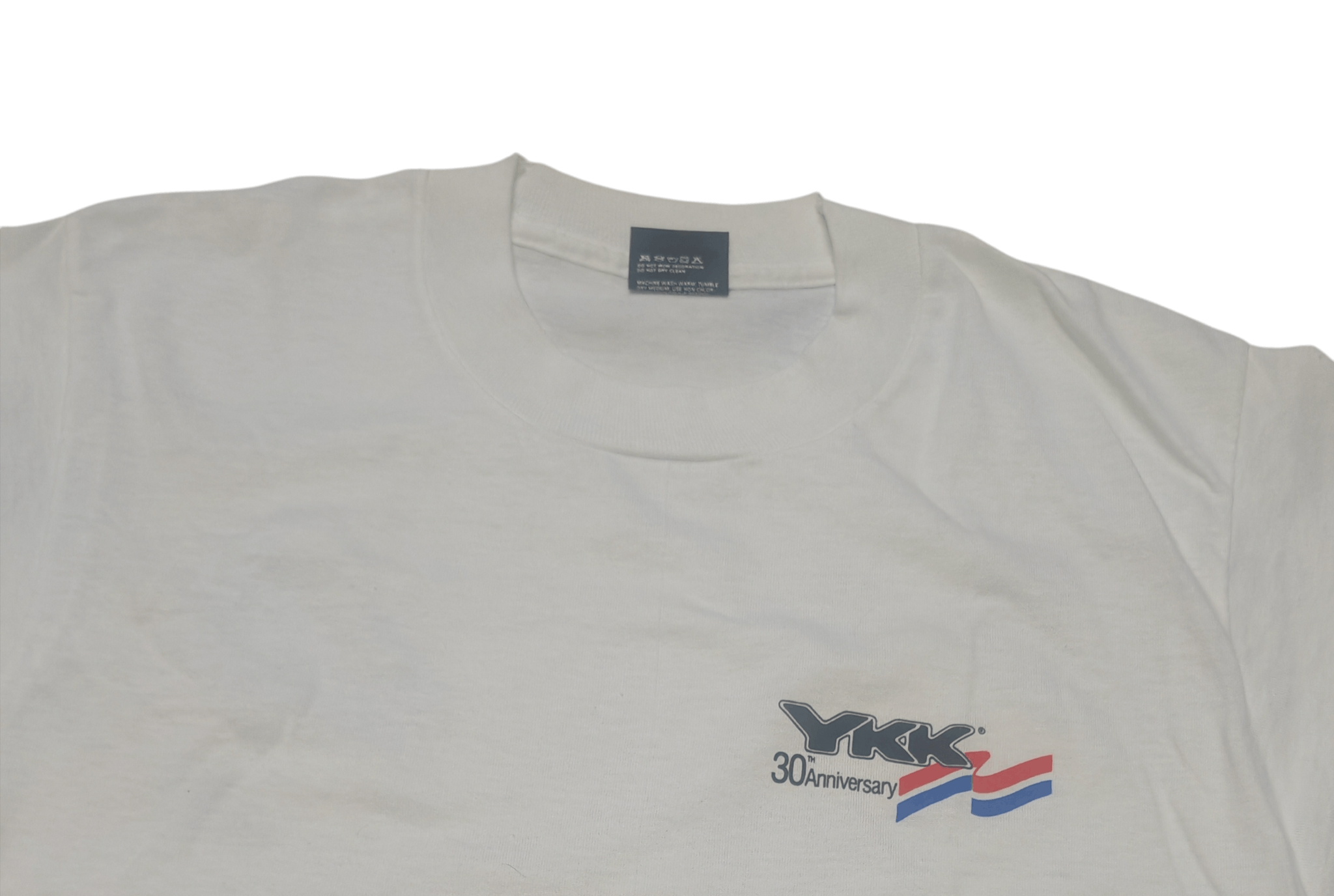 Vintage 80's YKK Mint 30th Anniversary Both Side Printed Tee