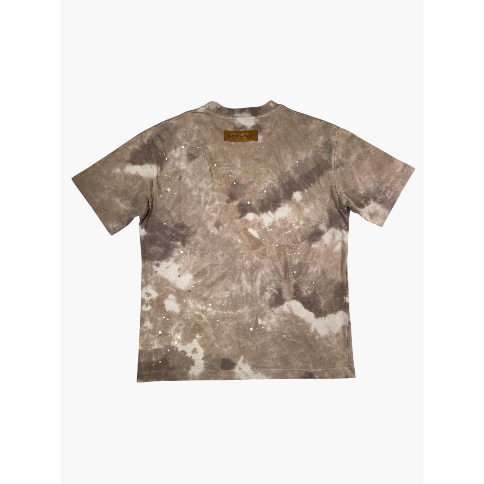 Louis Vuitton Louis Vuitton Back Neck Logo Tan Tie Dye Tee Size US M / EU 48-50 / 2 - 2 Thumbnail