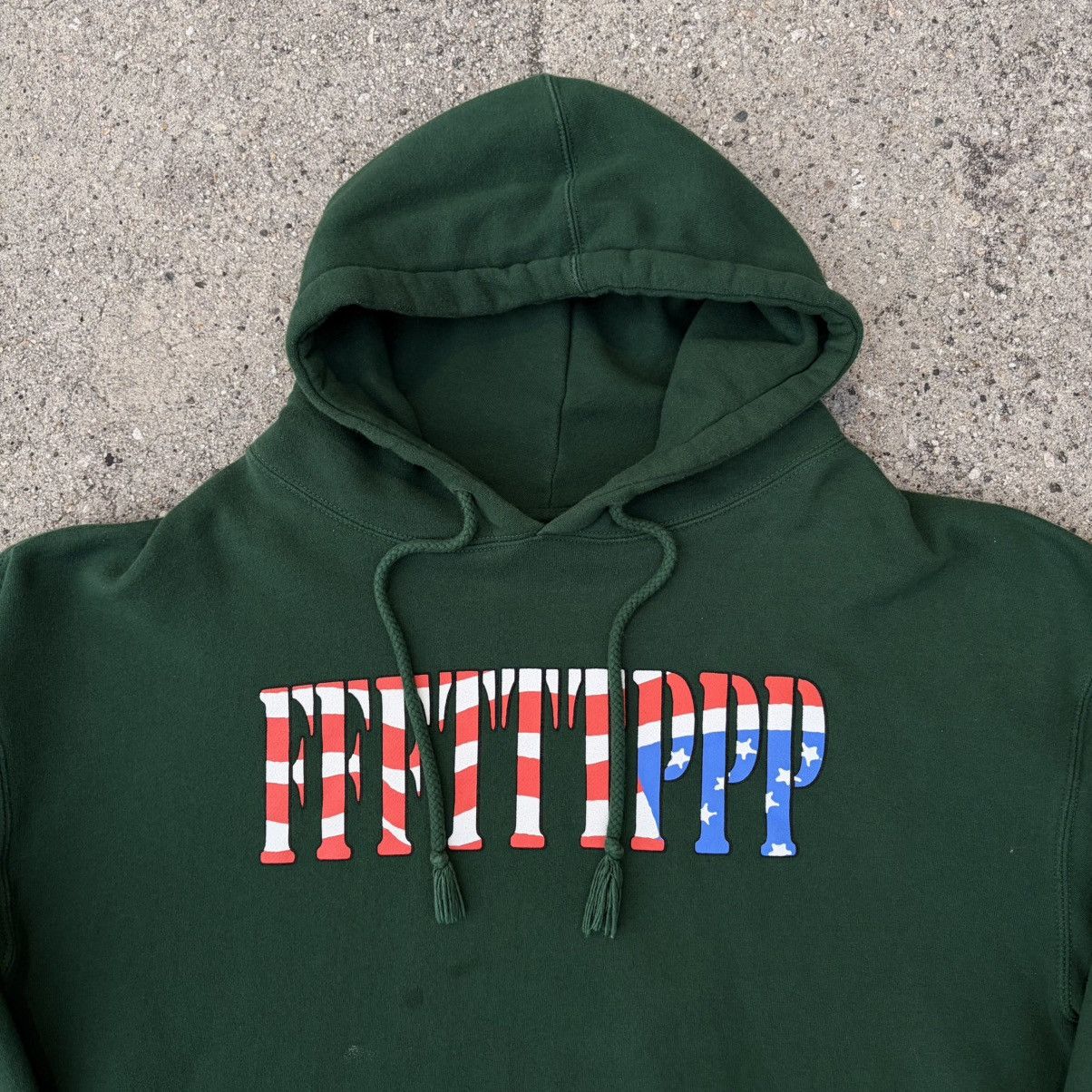 Fuck The Population FTP Green FFFTTTPPP American Flag Hoodie Size XL Size US XL / EU 56 / 4 - 2 Thumbnail