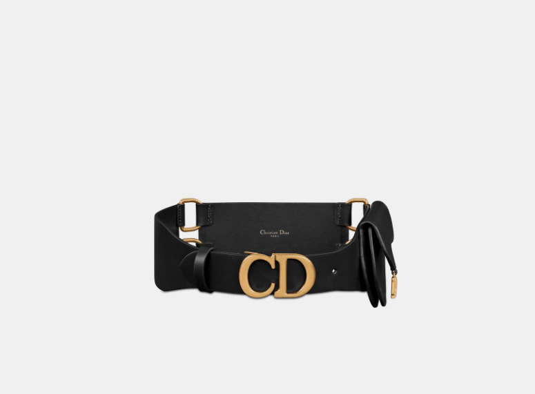 Dior o1w1db10925 B0531C Size : OS / Saddle Pouch Belt in Black Size ONE SIZE - 1 Thumbnail