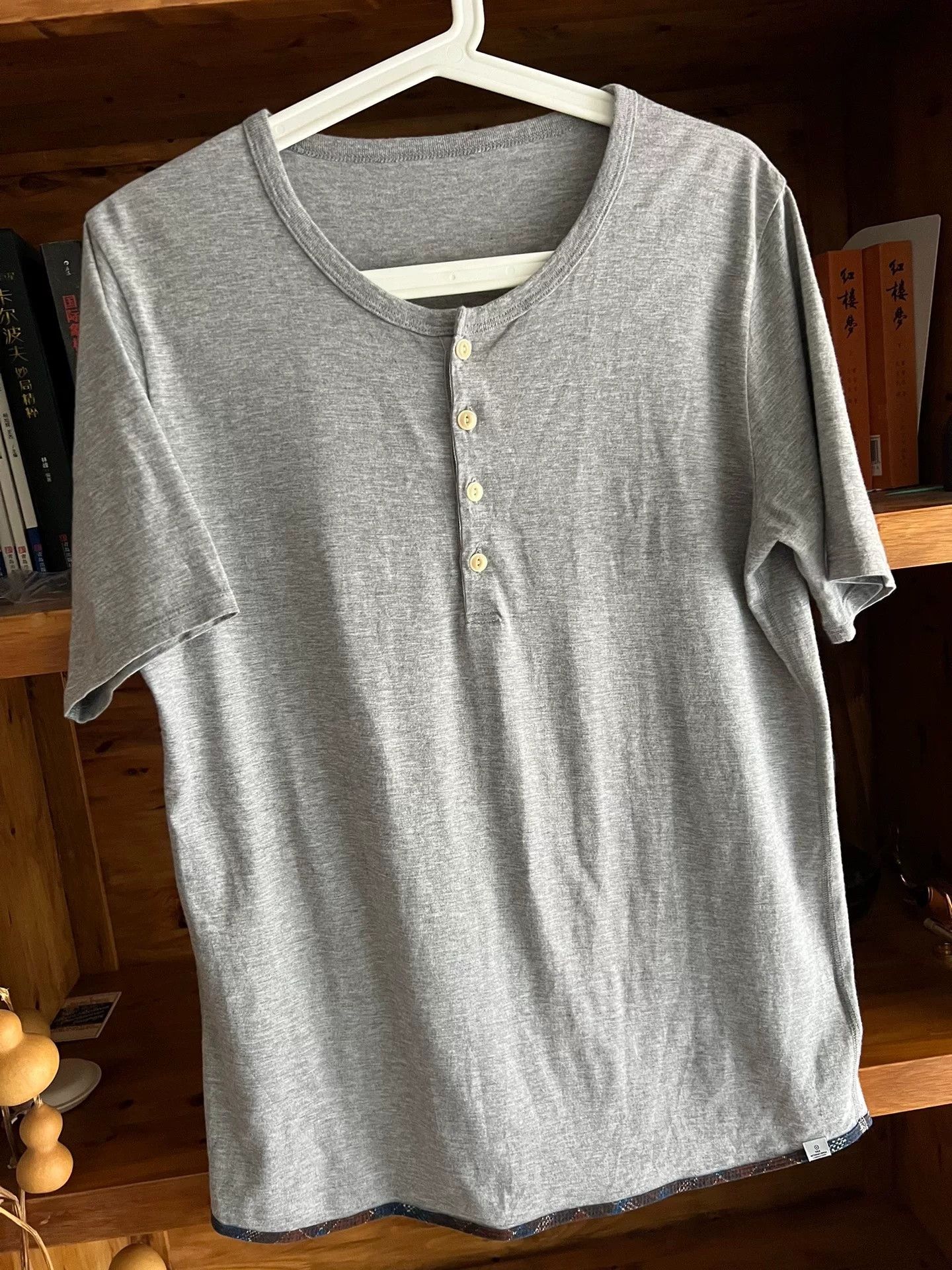 Visvim visvim 2013 Henley Collar Short Sleeve T-Shirt Size US M / EU 48-50 / 2 - 2 Thumbnail