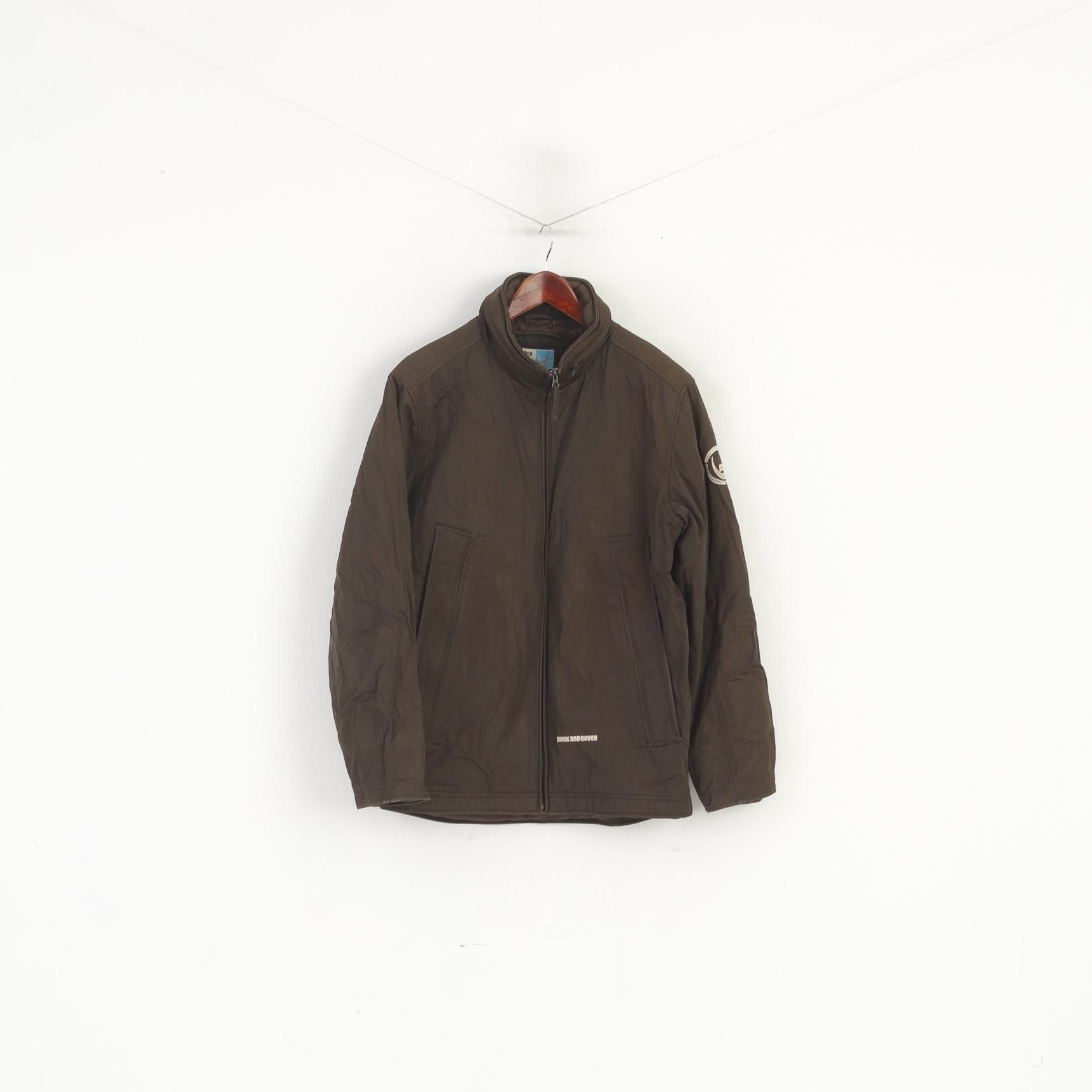 Vintage Duck And Cover Men M Jacket Brown Shiny Padded 6282 Size US M / EU 48-50 / 2 - 2 Thumbnail
