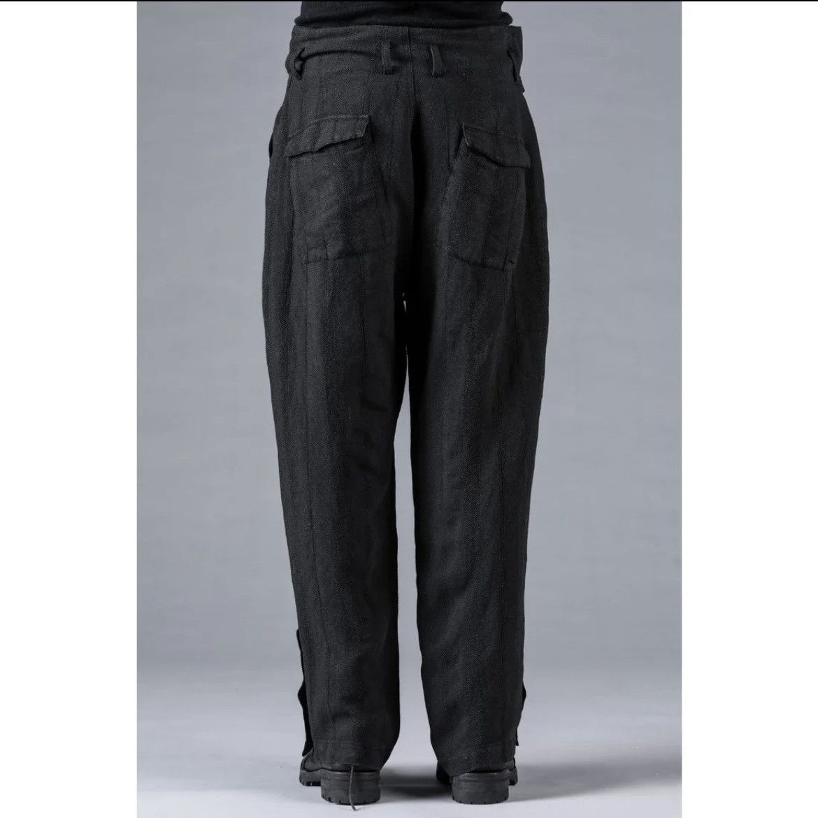 D.Hygen Stripe Jacquard Side Open Wide Pants - Like Devoa & Masnada Size US 30 / EU 46 - 5 Thumbnail