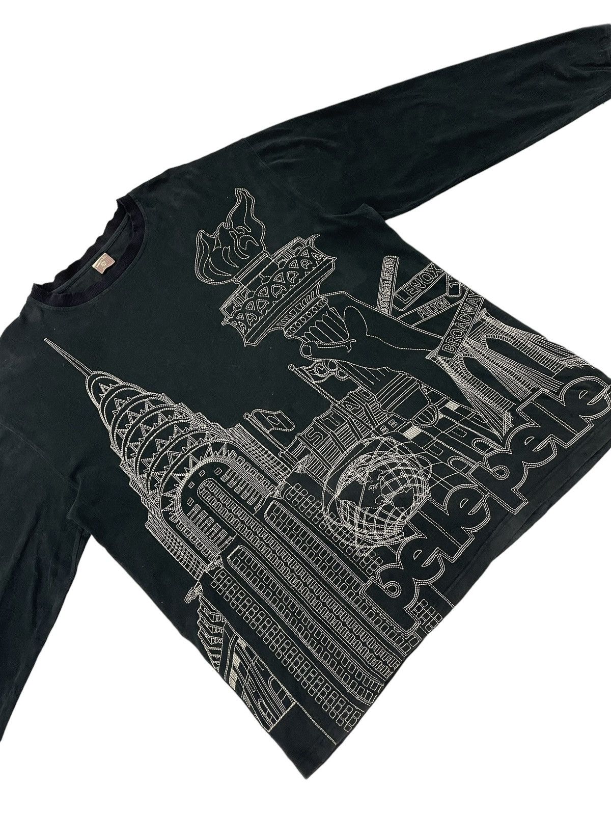 Pelle Pelle × Vintage Pellepelle big logo sewing long sleeve tee Size US XXL / EU 58 / 5 - 3 Thumbnail