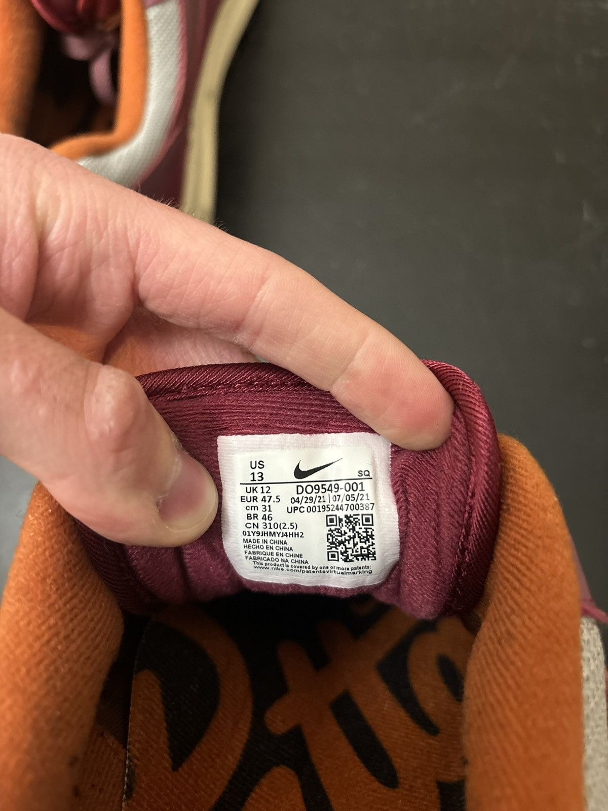 Nike × Patta Nike Air Max 1 Patta Waves Rush Maroon Size US 13 / EU 46 - 8 Thumbnail