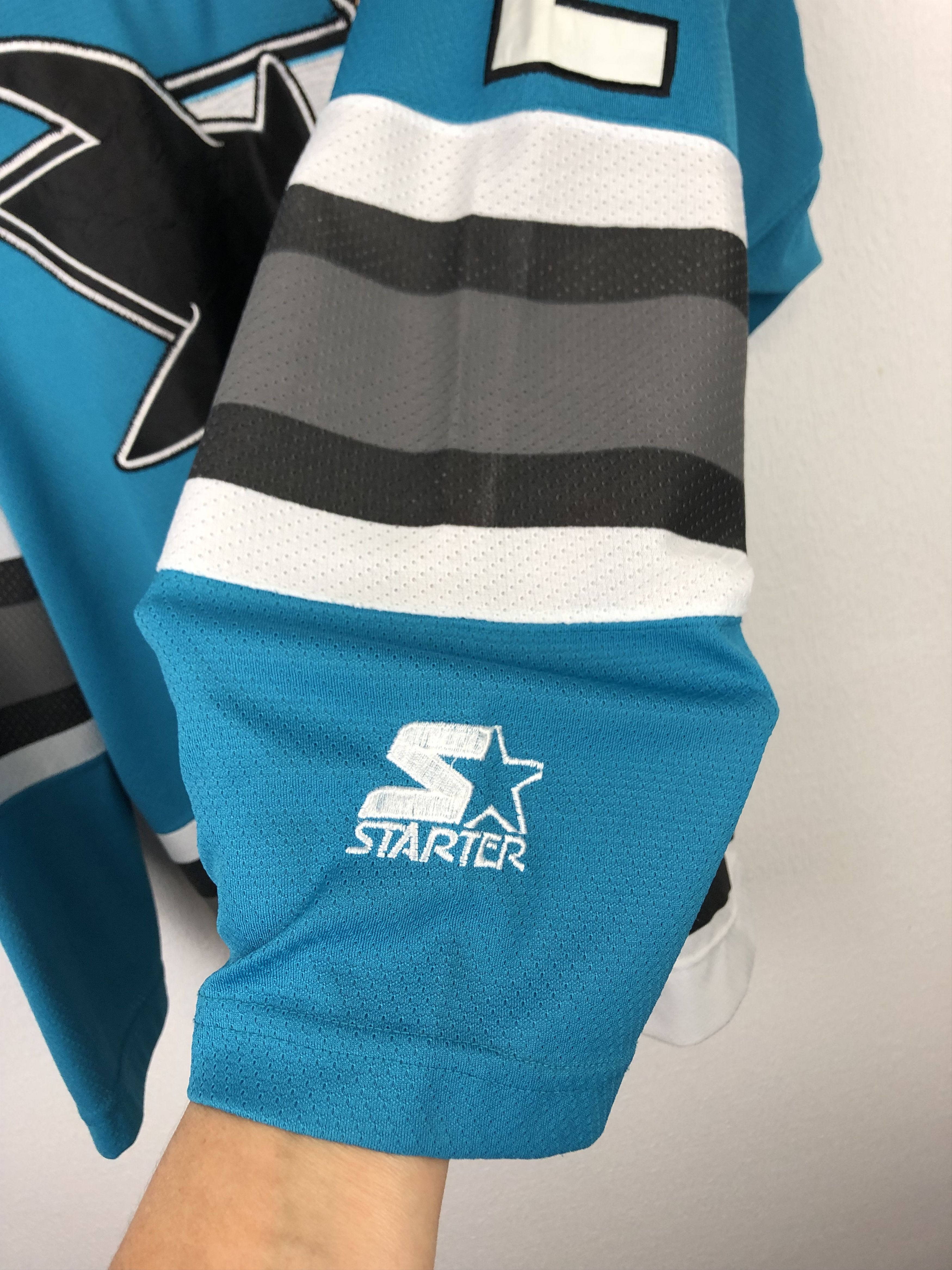 Starter × Vintage Vintage 90's Starter San Jose Sharks Hockey Jersey #2 Shirt Size US XL / EU 56 / 4 - 5 Thumbnail