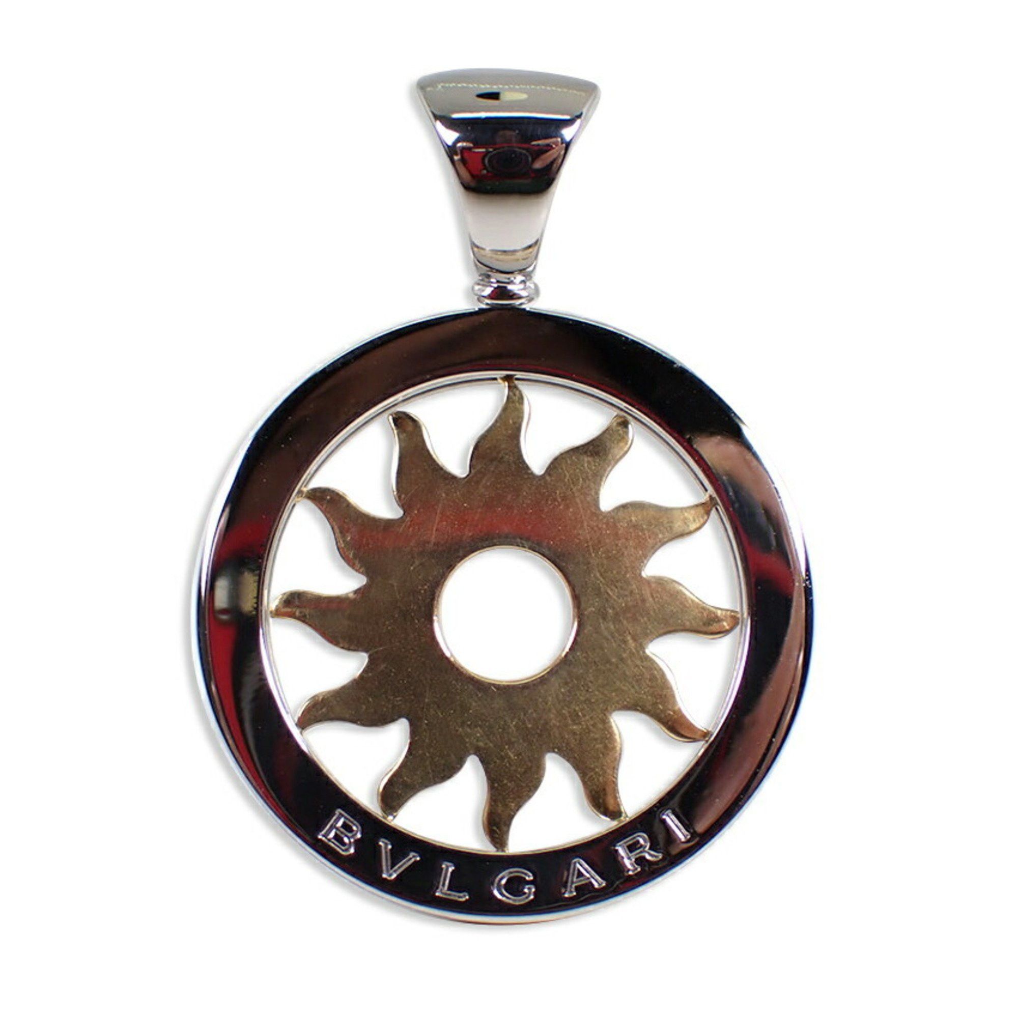 image of Bvlgari St/750 Tondo Sun Pendant, Women's