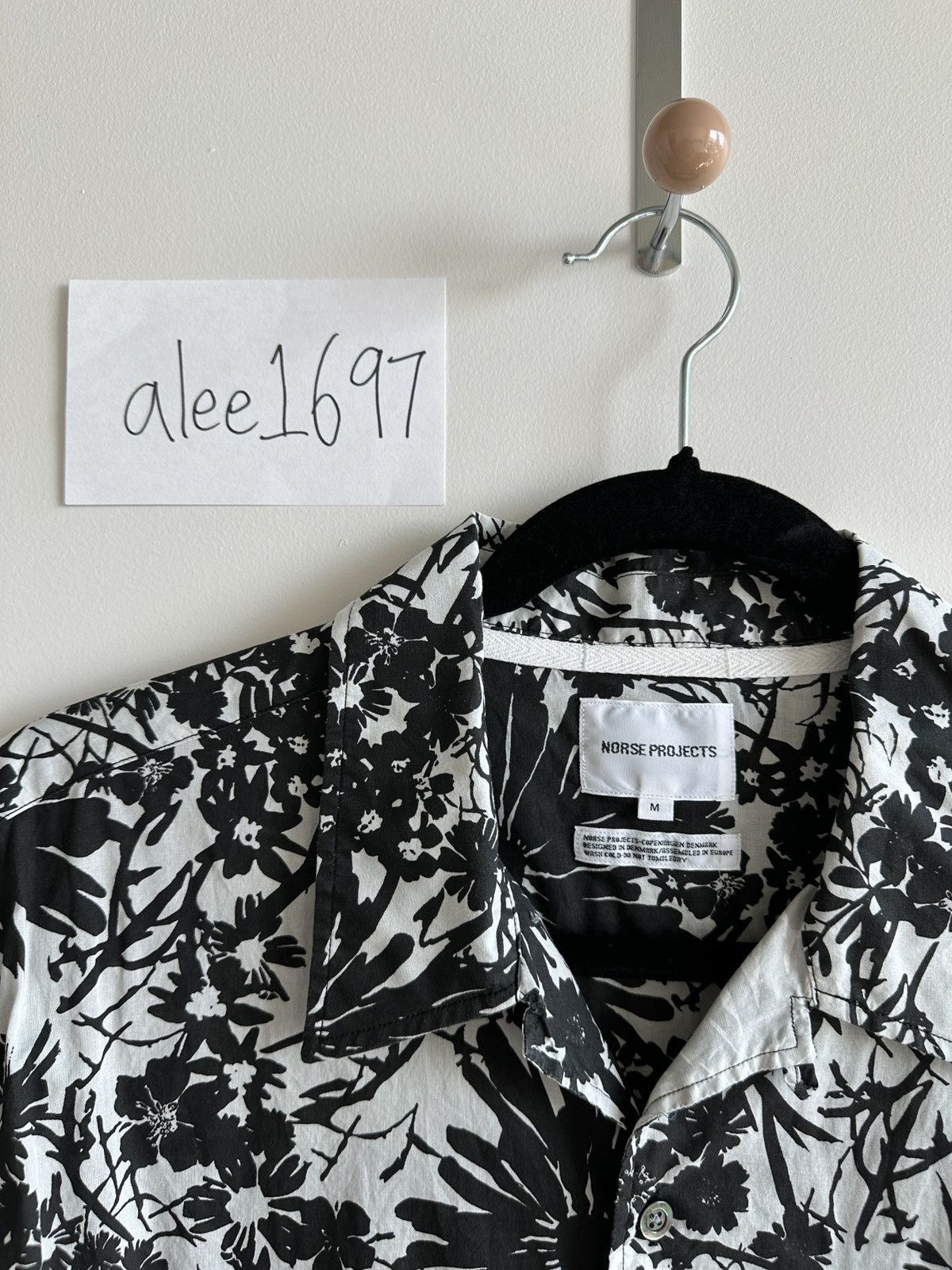 Norse Projects Carsten Flower Print Collar Shirt Size US M / EU 48-50 / 2 - 2 Thumbnail