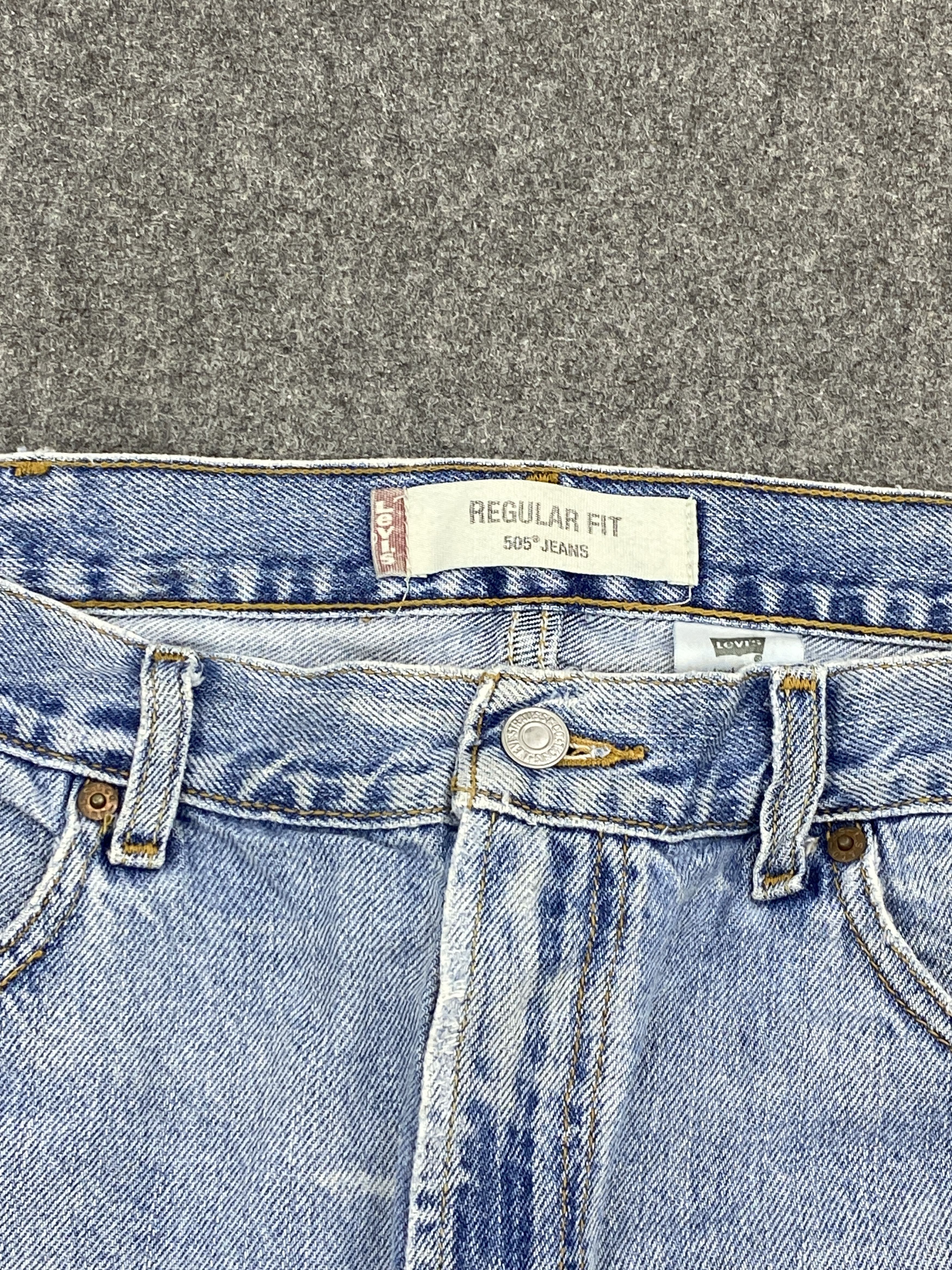 Levi's Vintage Levis 505 Regular Fit Jeans DP2702 Size US 37 - 7 Thumbnail
