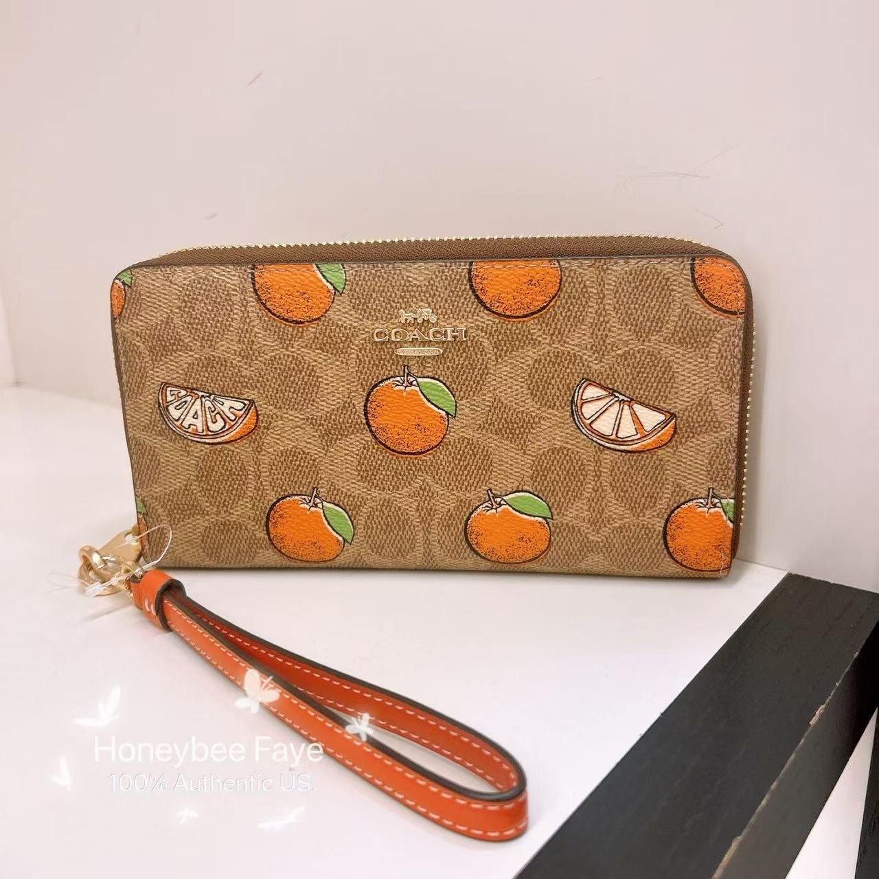 【COACH】Long Zip Around Wallet/Orange COACH® Outlet | Long Zip Around Wallet