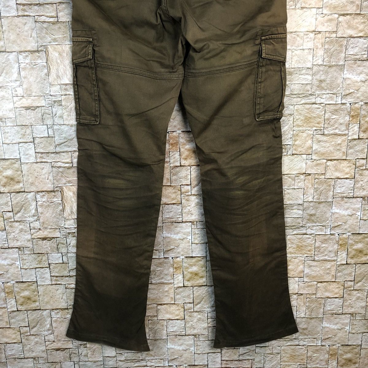 Faded Glory Rattle Trap Brown faded Cargo Multipocket Pants #A312 Size US 31 - 18 Thumbnail