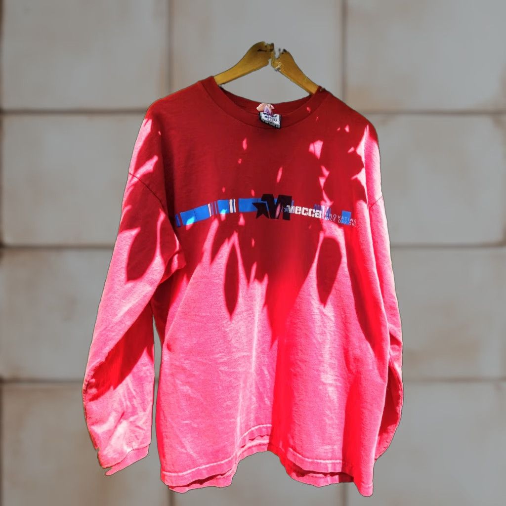Vintage VINTAGE Mecca Shirt Long Sleeve Casual Made In USA Red XXL Mens Size US XXL / EU 58 / 5 - 1 Thumbnail