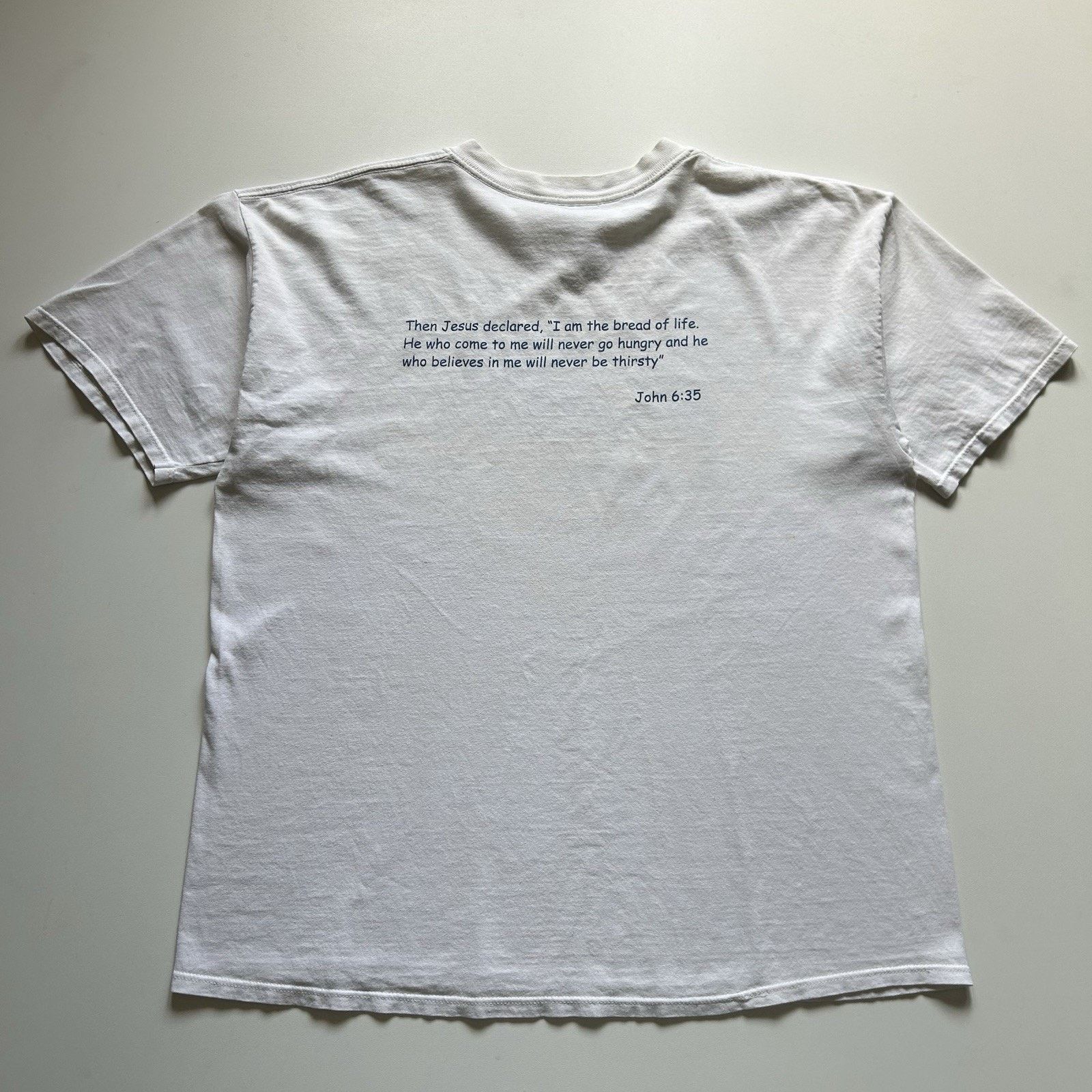 Gildan Vintage 90s Jesus Religion Shirt XL 90s Thirsty? Bible Verse Size US XL / EU 56 / 4 - 3 Thumbnail