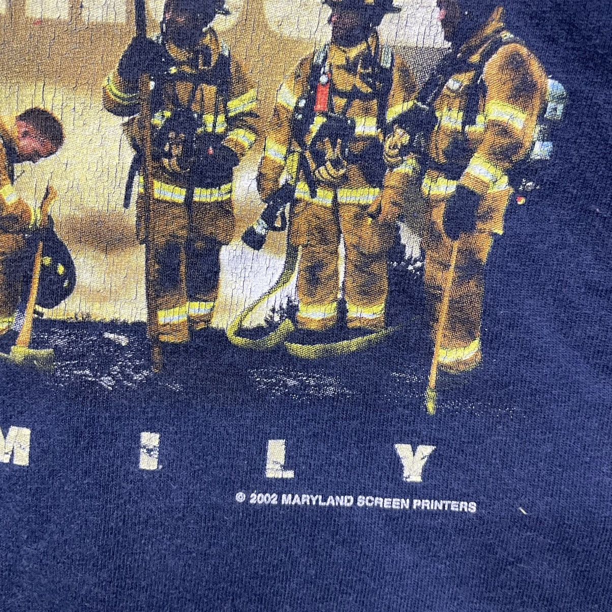 American Stitch Vintage 2002 The Brotherhood Real Family Fire Fighter Size US XL / EU 56 / 4 - 6 Thumbnail