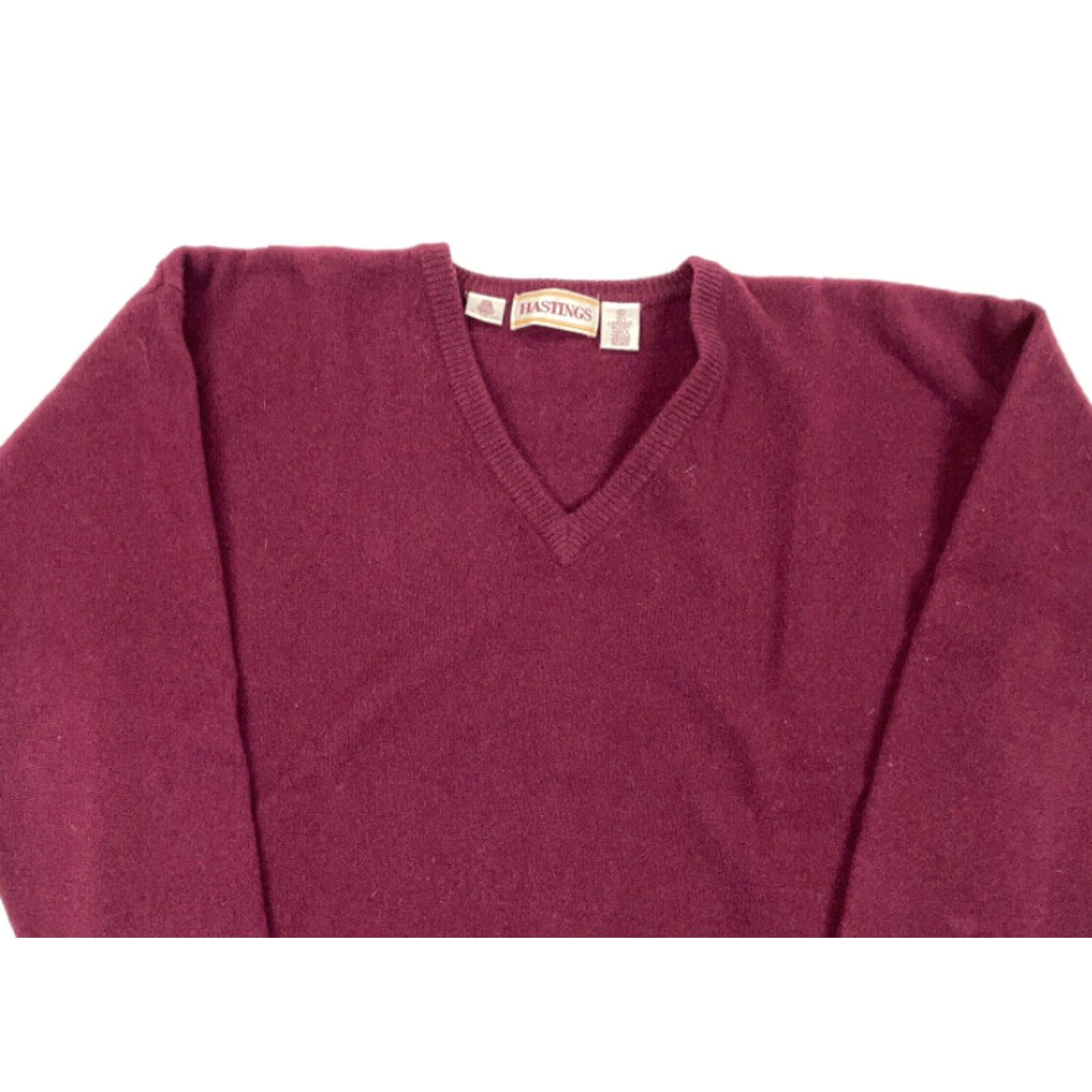 Vintage VINTAGE Woolrich Men Dark Red Lambs Wool V-Neck Pullover Sweater XL Short Description Not Needed But Size US XL / EU 56 / 4 - 3 Thumbnail