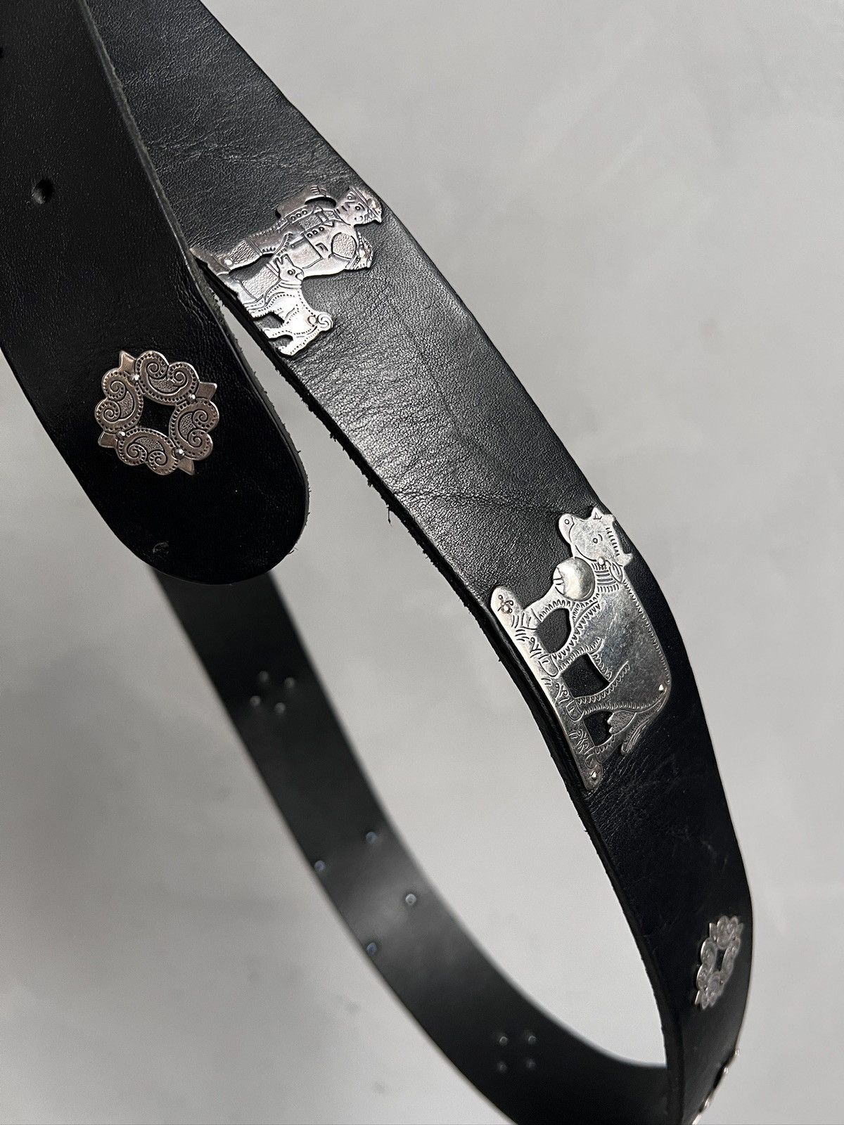 Hysteric Glamour Hysteric glamour style Etro leather avant garde belt y2k Size ONE SIZE - 6 Thumbnail