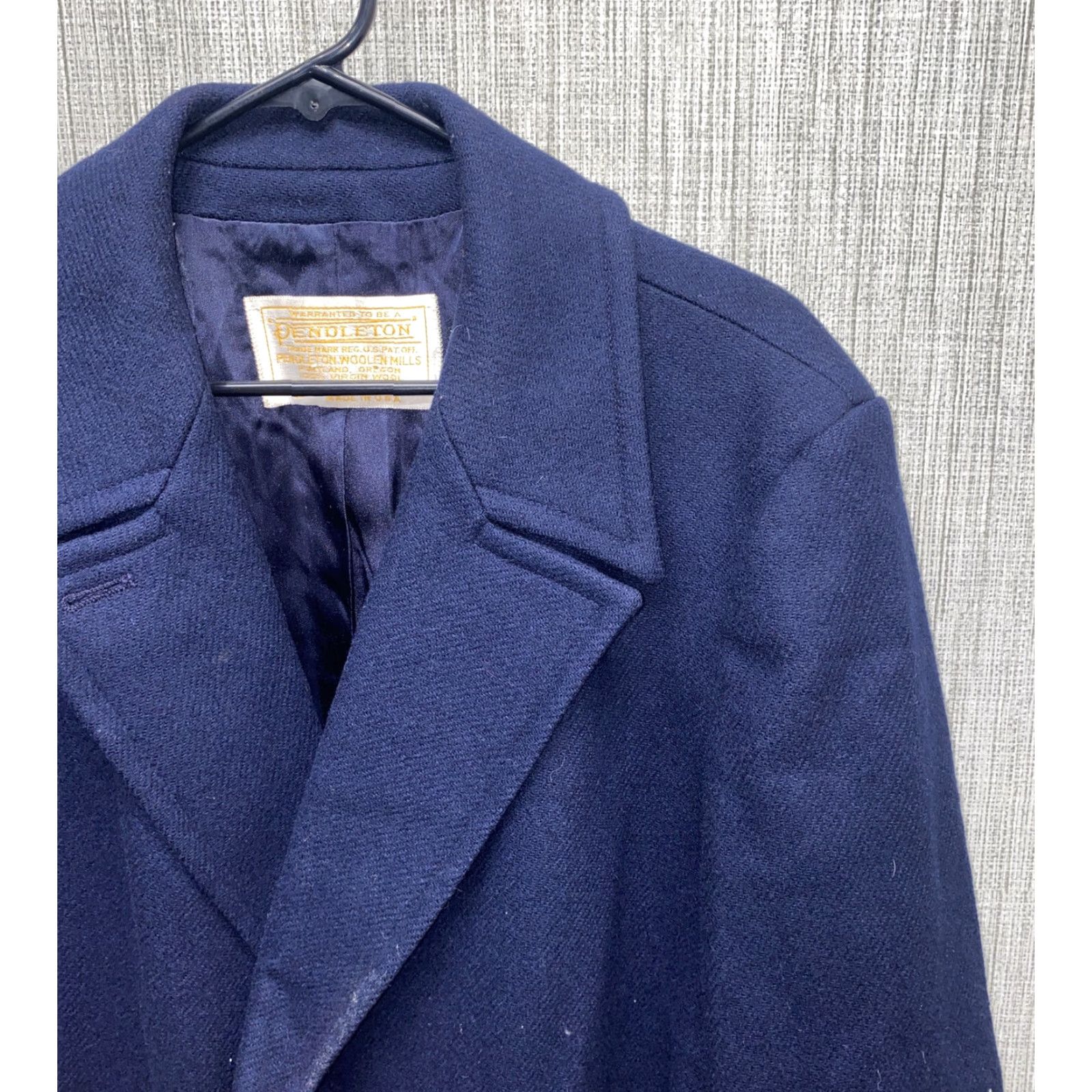 Pendleton VINTAGE Pendleton Women’s Peacoat Wool Blue Size 16 Casual Coat Size XXL / US 16-18 / IT 52-54 - 2 Thumbnail