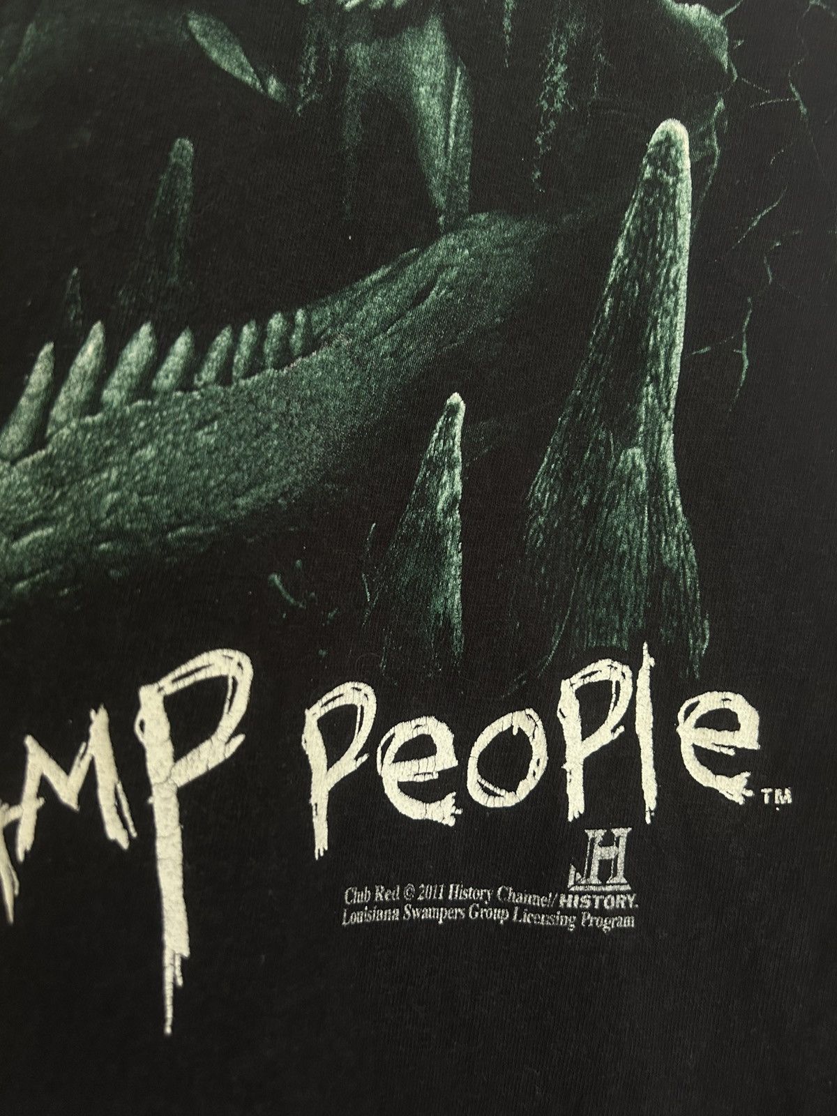 Vintage 2011 Swamp People TV Show Promo Gator T-shirt Size US L / EU 52-54 / 3 - 5 Thumbnail