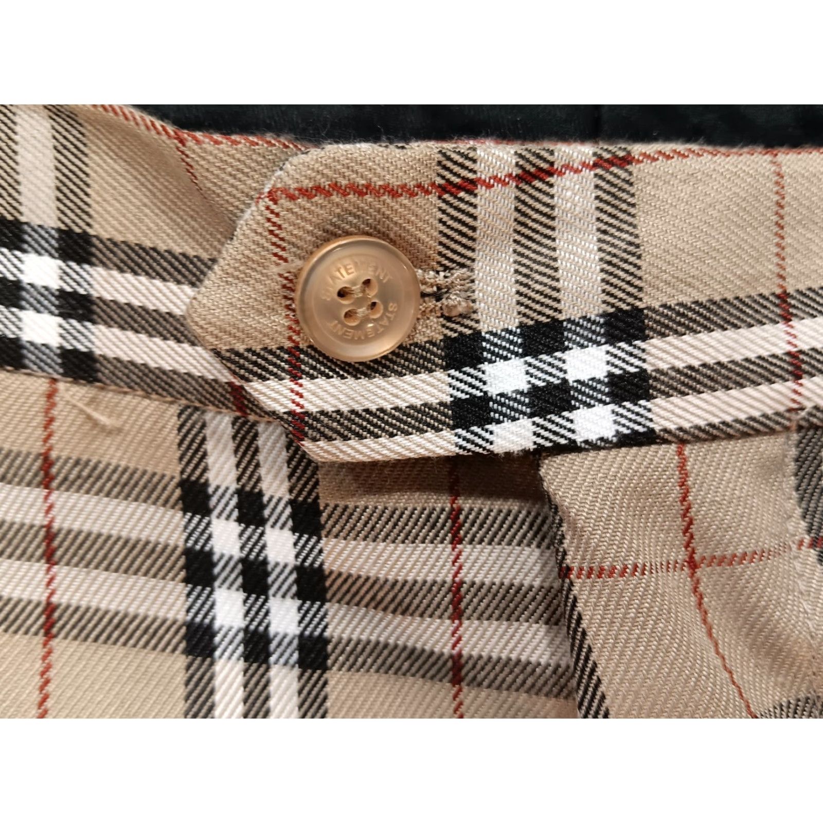 Vintage VINTAGE Statement Pants Women's 32 Nova Check Wool Handmade Italy NWT Pattern Check 100% Wool Ankle Straight Regular Zip Button Mens? No, Womens. Size 24" / US 00 / IT 34 - 5 Thumbnail