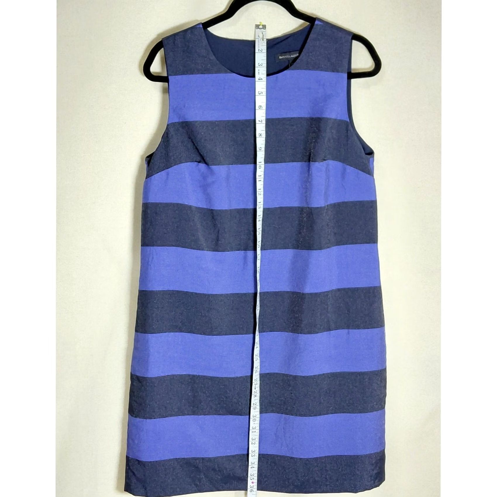 Banana Republic Banana Republic Striped Sleeveless Dress Blue Crew Neck Lightweight Size12Petite Women Dress Size XL / US 12-14 / IT 48-50 - 7 Thumbnail