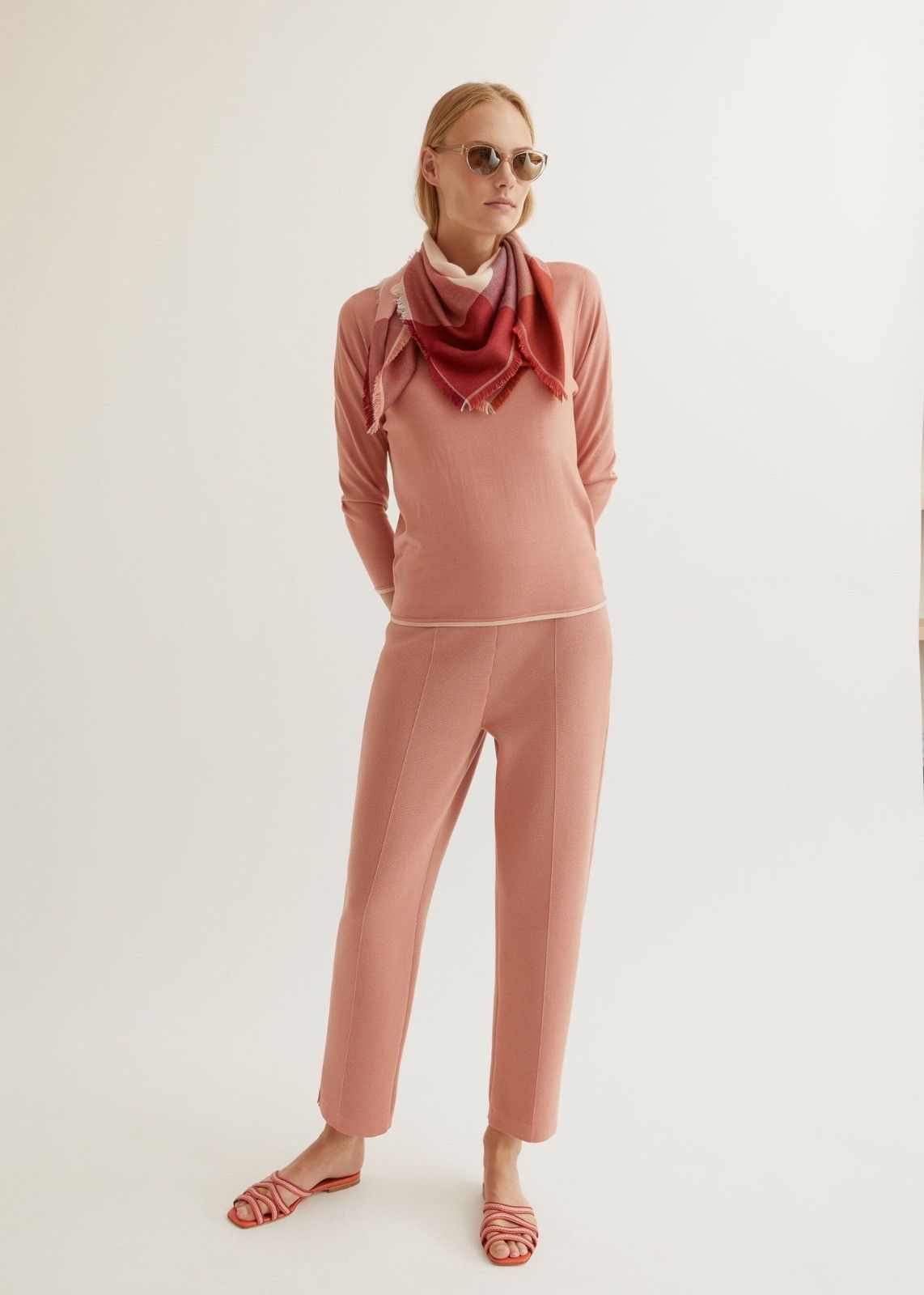 Loro Piana o1srvl11e1224 Neo Ventotene Sweater in Pink Size M / US 6-8 / IT 42-44 - 4 Thumbnail