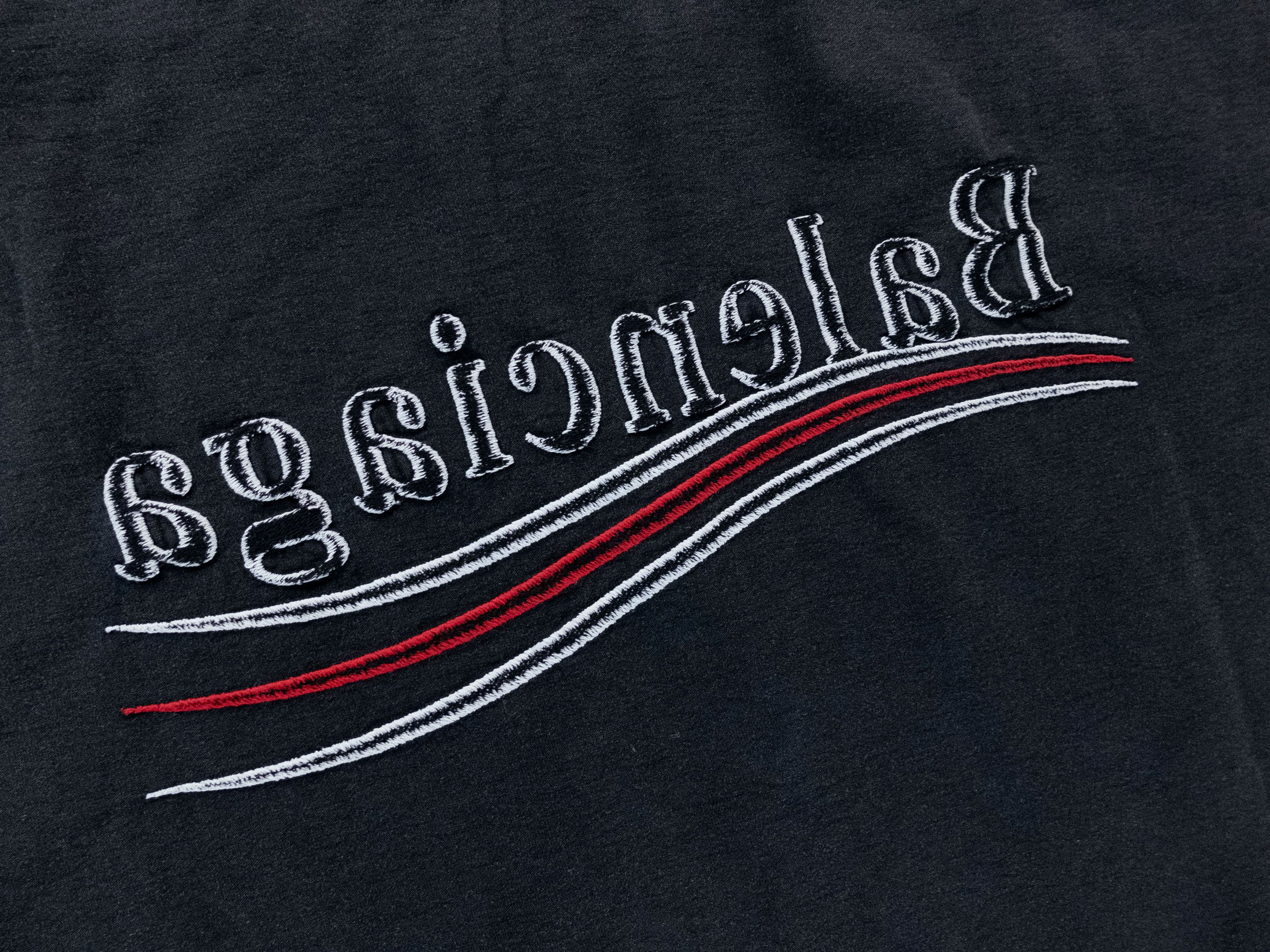 Balenciaga BALENCIAGA Political Campaign inside out black t-shirt M Size US M / EU 48-50 / 2 - 12 Thumbnail