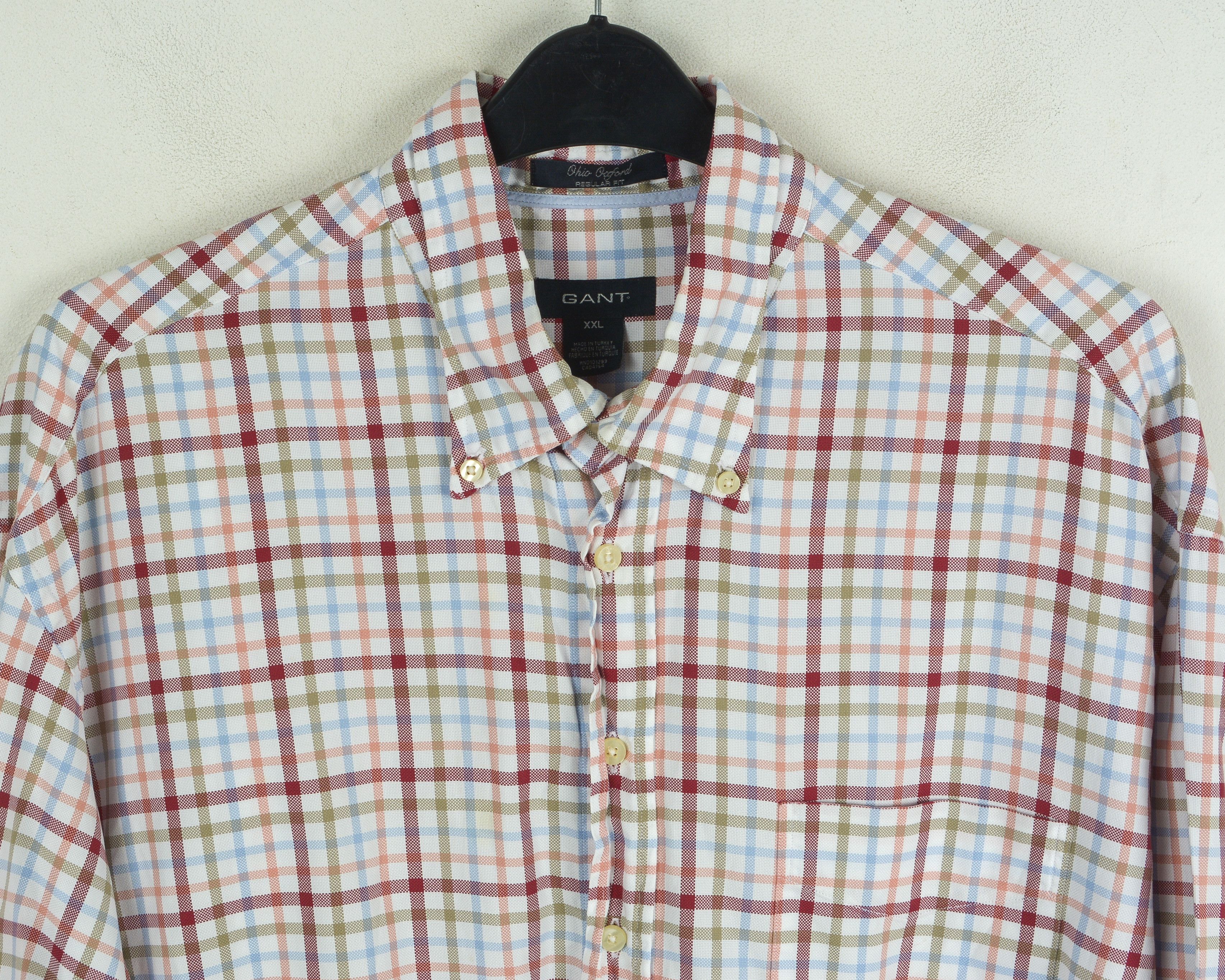 Gant GANT Casual Regular fit Shirt 2XL Long Sleeve Plaid Size US XXL / EU 58 / 5 - 4 Thumbnail
