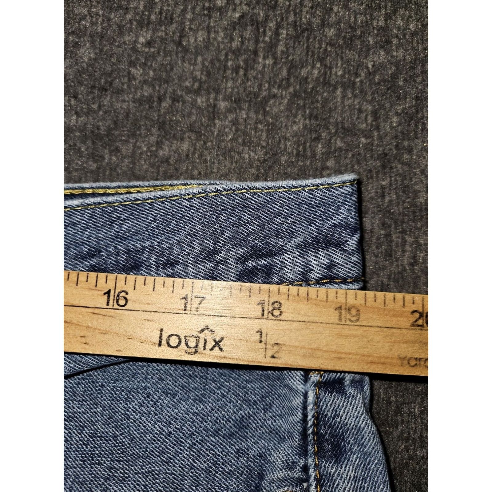 Levi's Levis 505 Jeans Mens 38x34 Blue Denim Straight Distressed Vintage Style Grunge 90s Jeans Mens Size US 38 / EU 54 - 3 Thumbnail