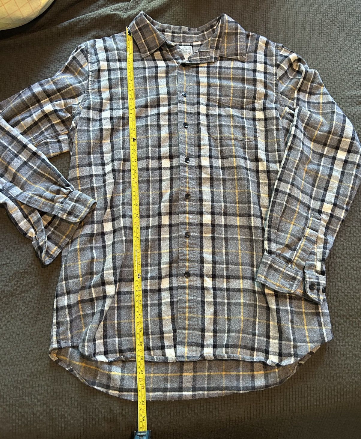 L.L. Bean L.L. Bean L-Tall Striped Flannel Shirt Size US L / EU 52-54 / 3 - 3 Thumbnail
