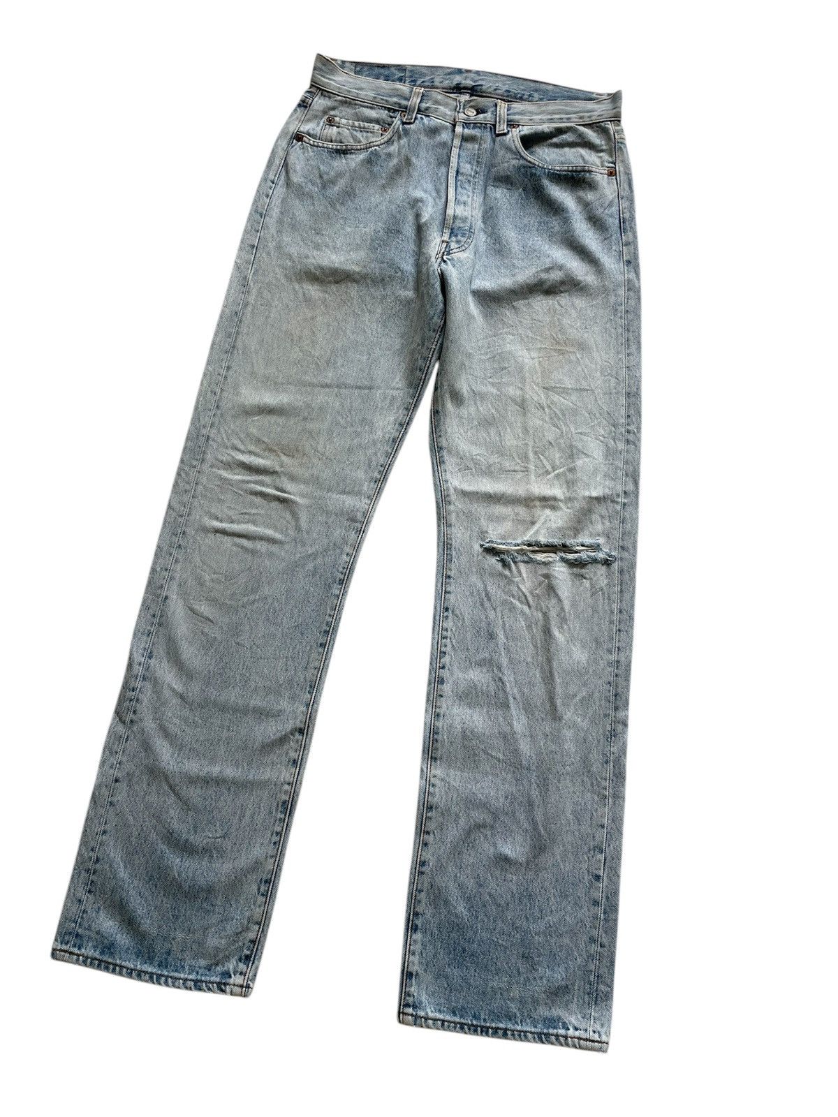 Levi's × Vintage Vintage 80s Levis 501 Light Blue Washed Jeans 32x33 Size US 32 / EU 48 - 3 Thumbnail
