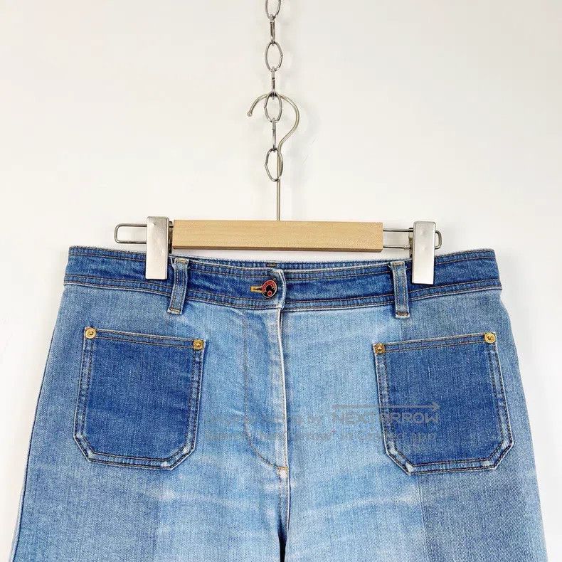 Louis Vuitton Louis Vuitton Blue Colorblock Pocket Cropped Jeans Size US 40 / EU 56 - 3 Thumbnail
