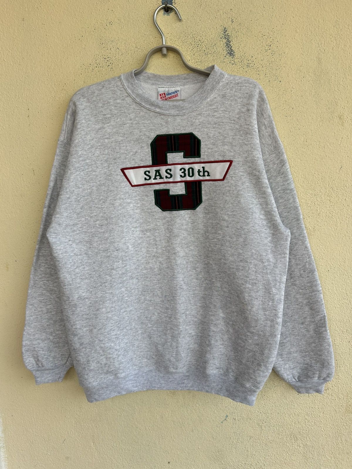 Hanes × Vintage Vintage Hanes SAS 30th Sweatshirt Size US L / EU 52-54 / 3 - 1 Thumbnail